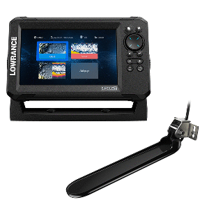 Lowrance Eagle 7 Fish Finder with TripleShot Transducer & Onboard Chartplotter - Perfect for Freshwater and Saltwater Fishing, Boating, and Marine Navigation