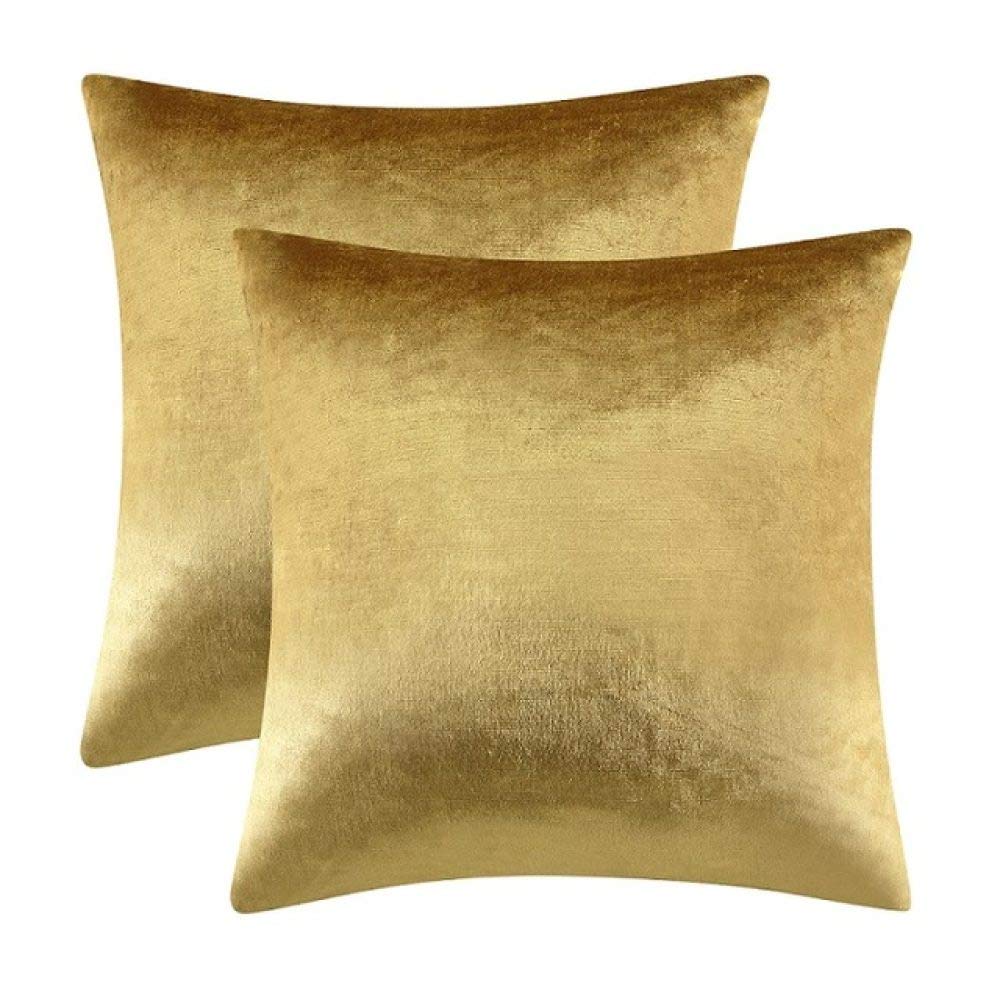 SDCVRE 2 Pack White Decorative Cushion Covers 30x50cm - Modern Sofa & Bed Throw Pillow Cases in Silver Green & Gold | Perfect for Living Room, Bedroom & Home Decor