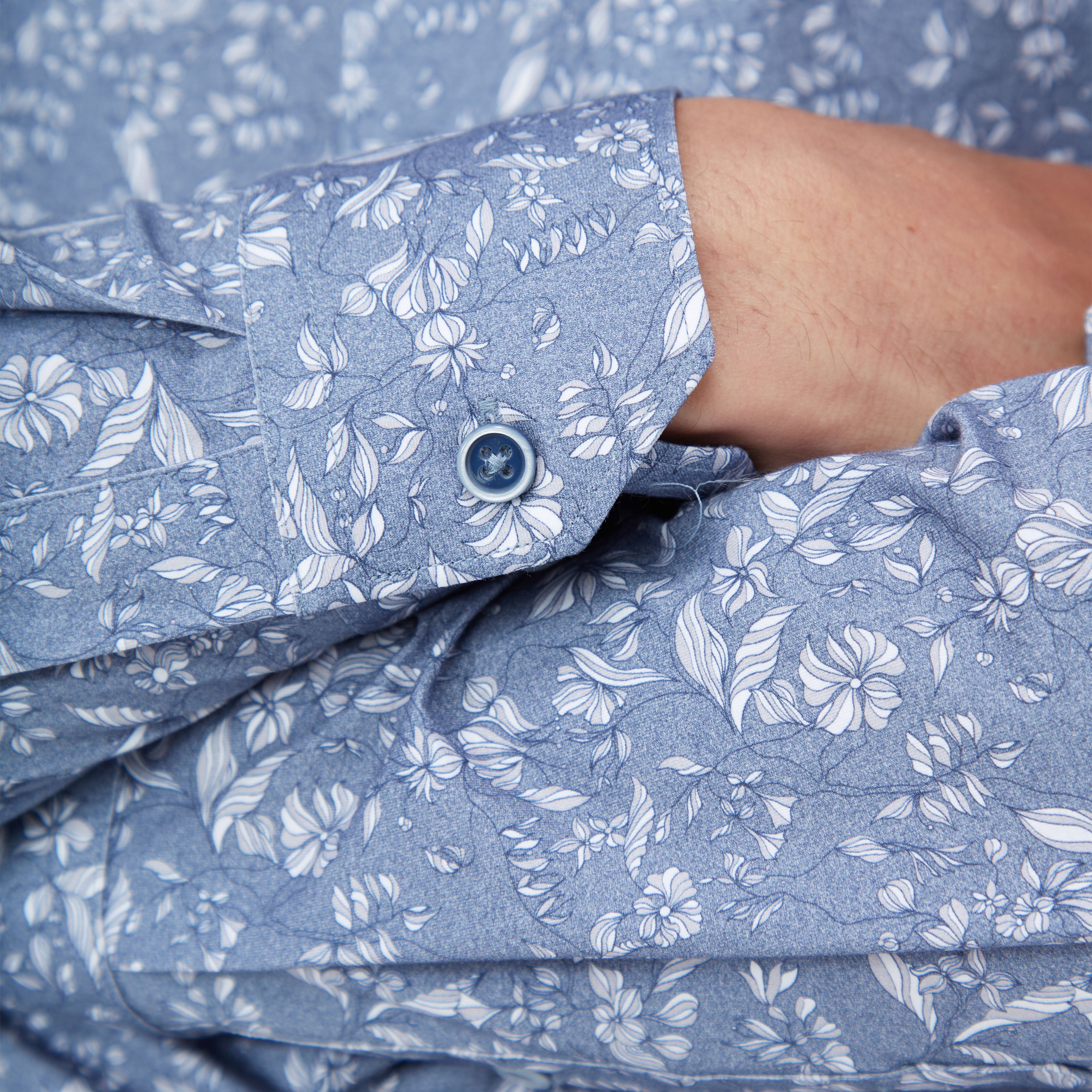 James Floral Print Cotton Shirt for Women - Soft & Breathable Casual Blouse - Perfect for Spring Outfits, Office Wear & Date Nights