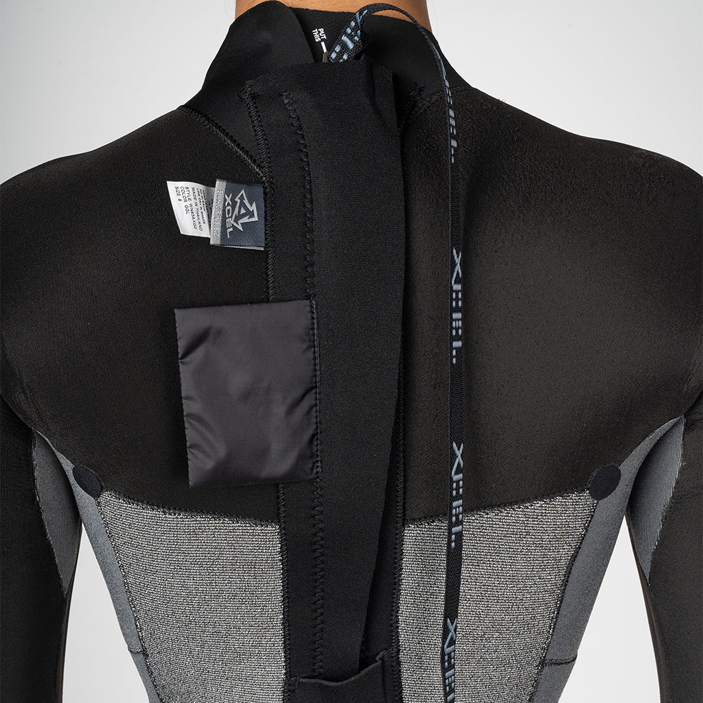 Axis 4/3mm Women's Back Zip Full Wetsuit for Surfing, Diving & Water Sports - Thermal Neoprene Suit with Comfort Fit