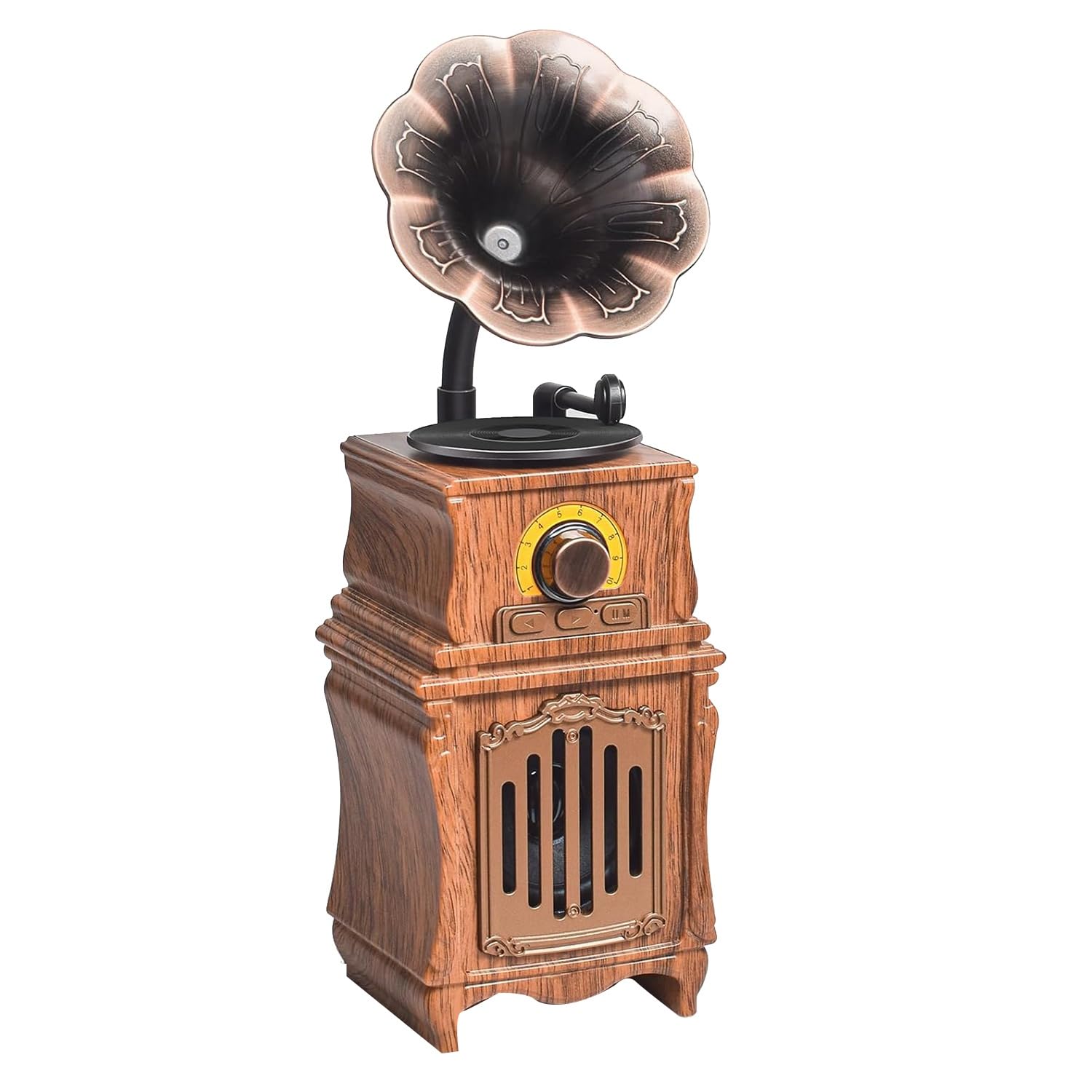 Tacell Retro Bluetooth 5.3 Wireless Speaker - Vintage Home Office Decor, Portable Outdoor Party Speaker with Rich Bass for iPhone Android Devices - Perfect for Living Room, Bedroom, Garden and Travel