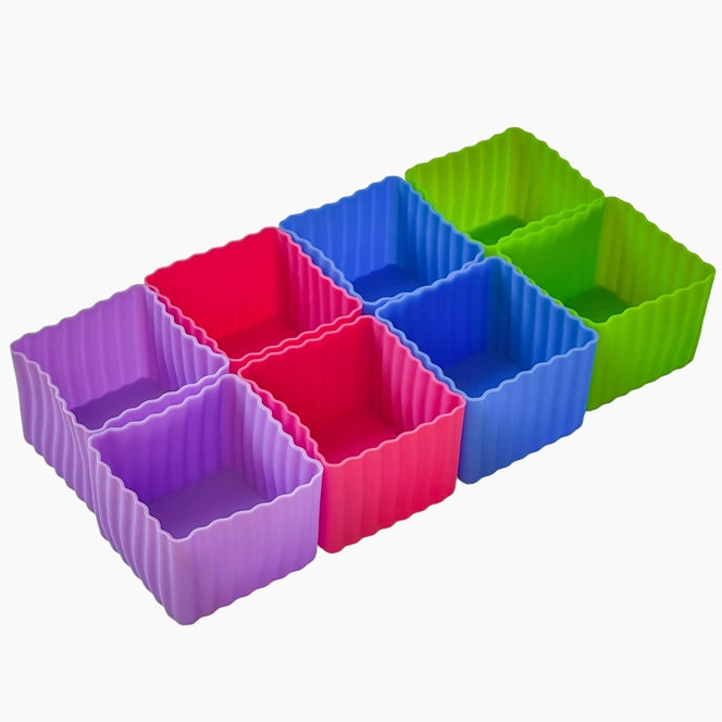 Yumbox Mini Silicone Bento Cups - 8-Piece Set for Kids Lunch Boxes | Reusable Food Containers for Meal Prep, Snacks & On-the-Go Eating | BPA-Free, Leak-Proof & Dishwasher Safe