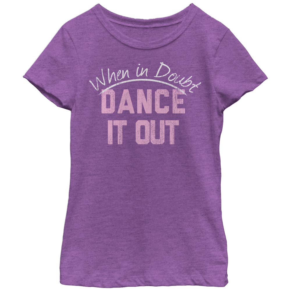 Girl's Chin UP Dance Your Heart Out T-Shirt - Cute Motivational Dance Tee for Kids - Perfect for Dance Class, Recitals & Cheerleading