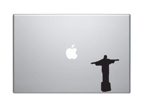 Christ the Redeemer Brazil Monument Vinyl Decal Sticker - 5 Inch Black Waterproof Car Sticker for Windows, Laptops, Vehicles - Durable, Easy to Apply Religious Decor for Home, Office & Travel Accessories