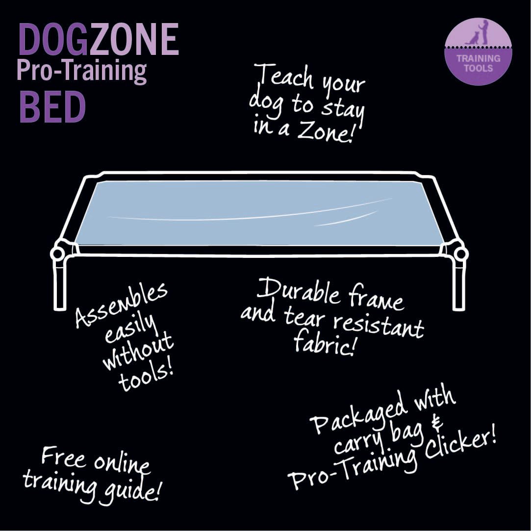Premium Starmark Dog Zone Bed - Large Size, Sky Blue - Orthopedic Support for Large Dogs - Perfect for Home, Crate & Travel Use