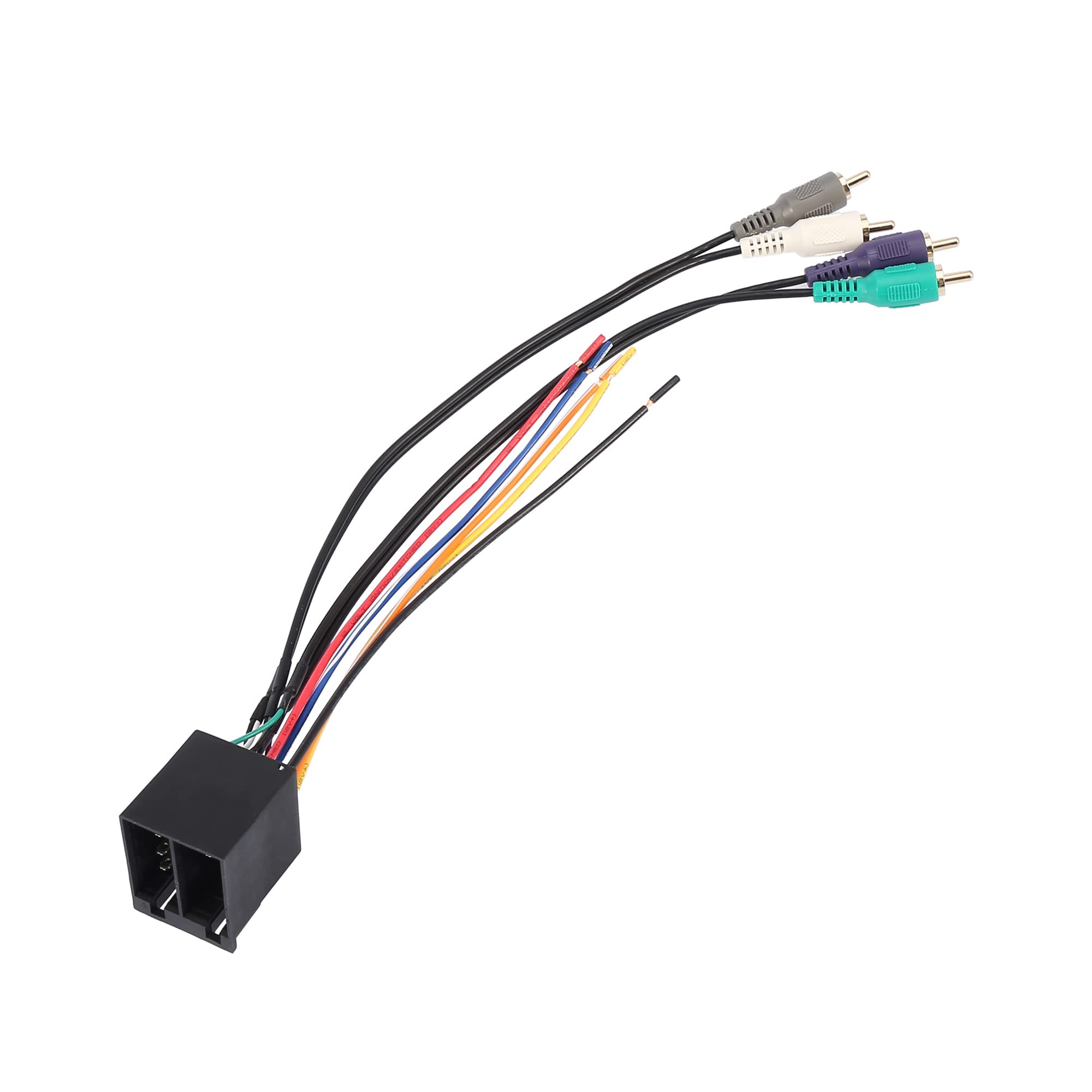 Volkswagen Jetta 1985-2002 Car CD Player Wiring Harness Radio Adapter - Black Plastic Connector for Audio System Installation & Upgrade