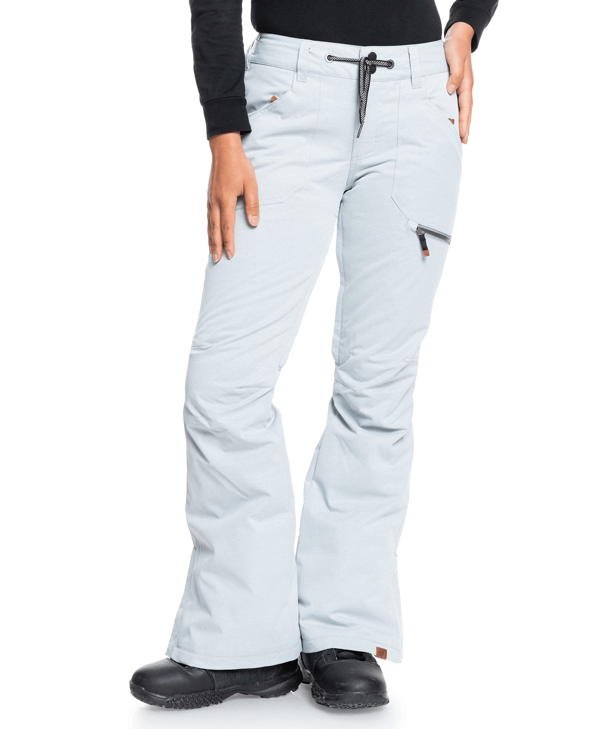 Roxy Women's Nadia Short Snow Pants with DryFlight Technology - Waterproof & Insulated Ski Pants for Snowboarding & Winter Sports