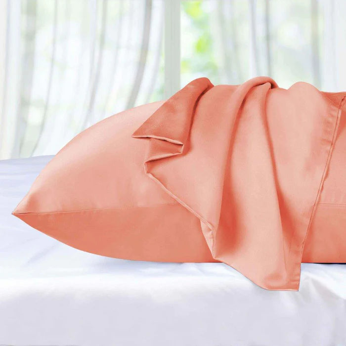300 Thread Count Modal Beechwood Pillowcase Set - 2 Piece Soft & Breathable Bedding for a Comfortable Night's Sleep - Perfect for Home, Hotel, and Travel Use