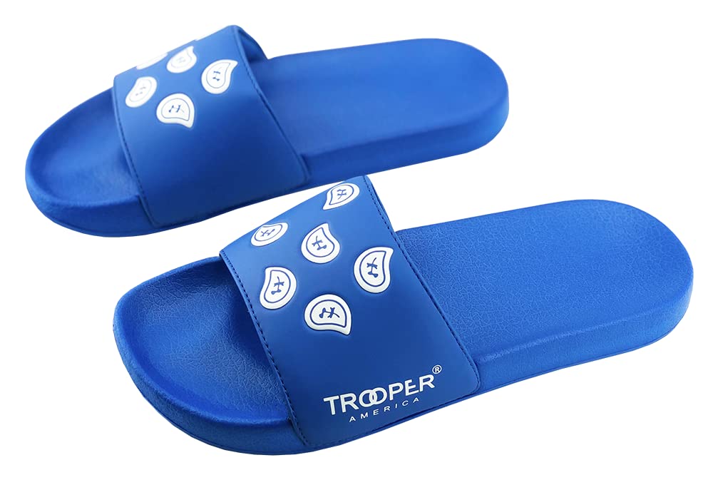 Men's & Women's TB-01 Bandana Paisley EVA Slide Sandals - Quick Drying Shower Slides with Ultra Cushion - Contoured Footbed for Indoor & Outdoor Use - Perfect for Beach, Pool, Gym, and Home Wear