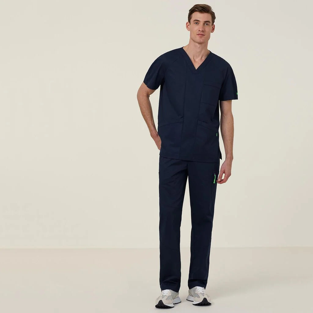 Next Generation Antibacterial Active Carl Scrub Top - Breathable Medical Uniform for Doctors & Nurses - Perfect for Hospitals, Clinics & Healthcare Professionals