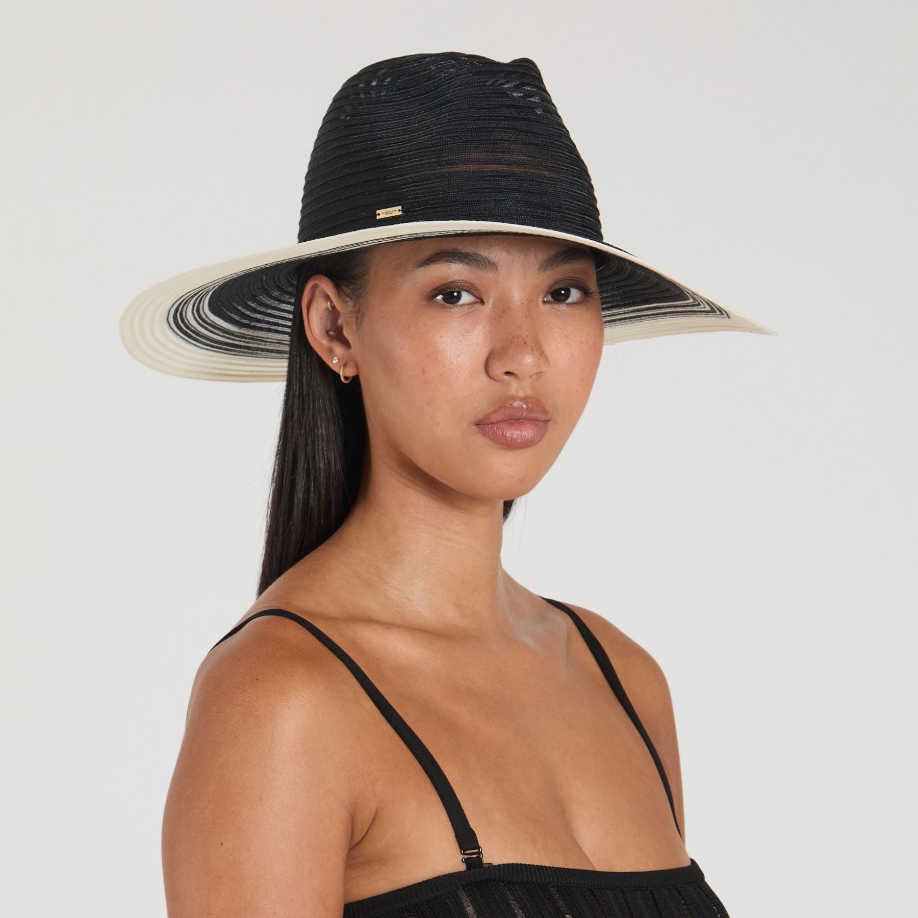 Emmanuelle Packable Fedora Hat for Women - Lightweight Travel Sun Hat with Horsehair Trim - Perfect for Beach, Vacation, and Outdoor Adventures
