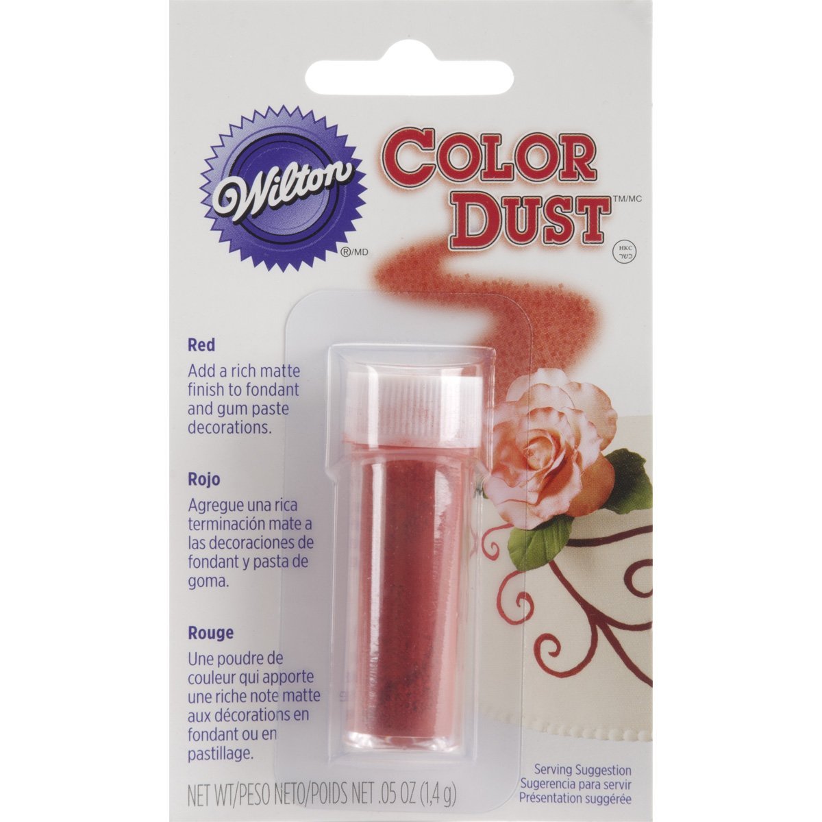 Wilton Red Food Coloring Dust - Edible Cake Decorating Powder for Baking, Cookies, Cupcakes & DIY Desserts - Perfect for Birthday Parties, Wedding Cakes & Holiday Treats