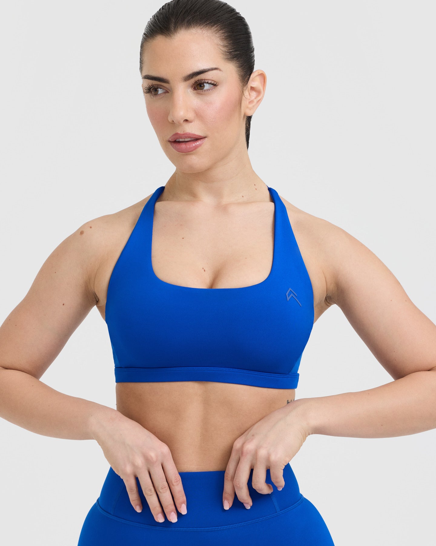 Timeless Square Neck Sports Bra for Women - High Support Workout Top in Cobalt Blue | Perfect for Yoga, Running & Gym Fitness