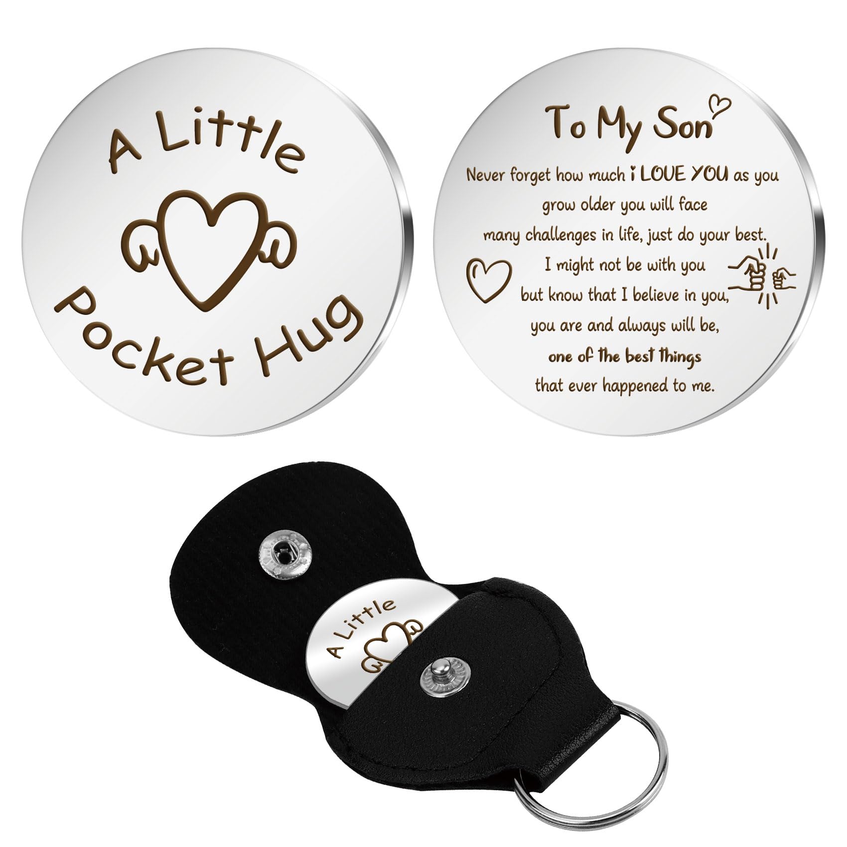 Pocket Hug Token - Thoughtful Graduation, Nurse, Birthday Gifts for Women & Men - Perfect for Father's Day, Mother's Day & Teacher Appreciation - Carry Love Everywhere for Daily Encouragement & Comfort