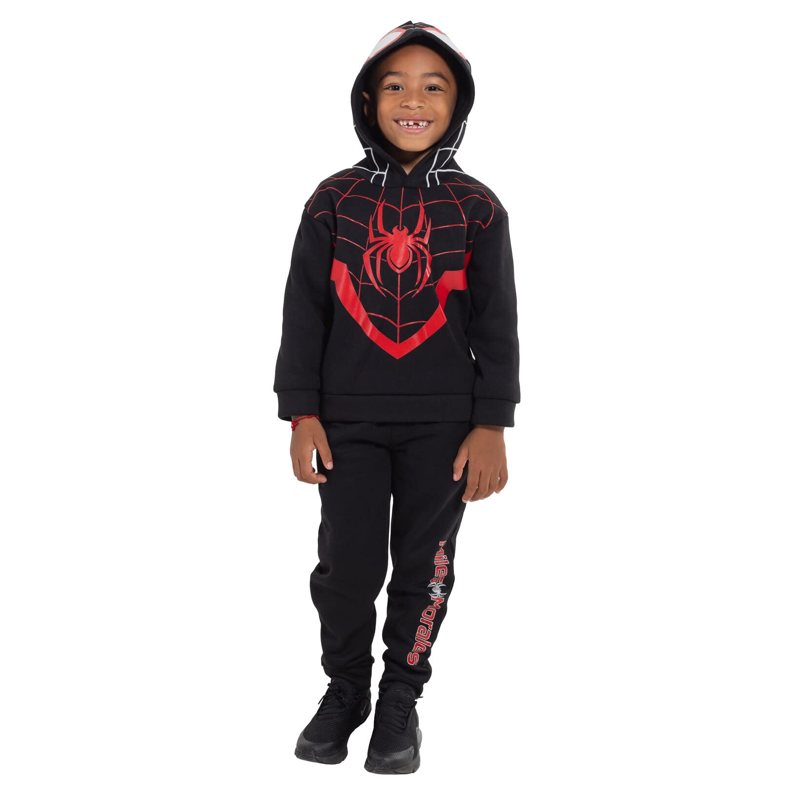 Marvel Spider-Man Avengers Fleece Cosplay Pullover Hoodie & Jogger Pants Set for Kids (2T-20) - Superhero Costume for Halloween, Cosplay & Everyday Wear