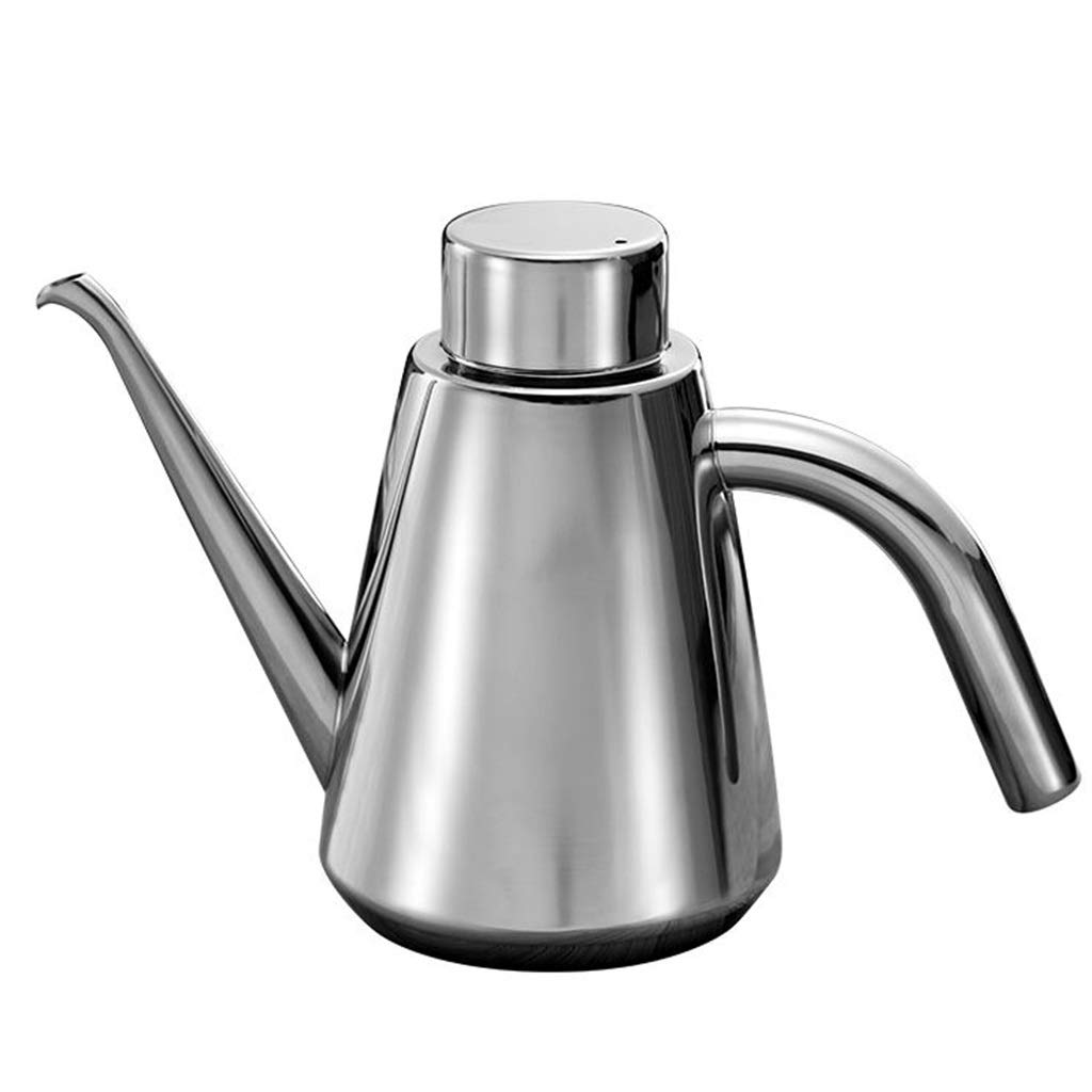 Premium 316 Stainless Steel Oil Dispenser Bottle - 914cm Kitchen Oil Pot for Soy Sauce, Vinegar & Seasonings (Silver) - Perfect for Home Cooking, Restaurants & Food Storage