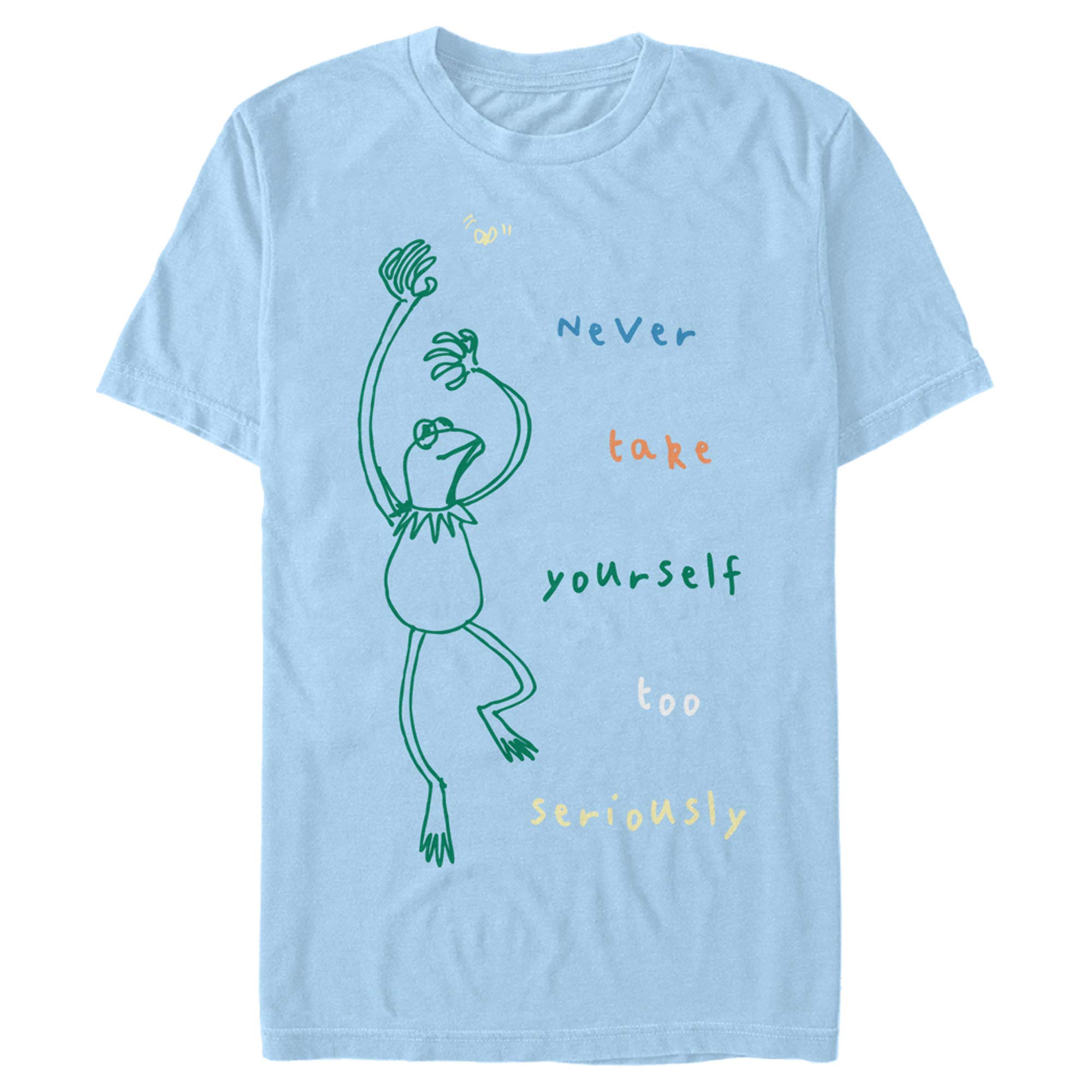 The Muppets Kermit Serious Dance T-Shirt for Men - Funny Graphic Tee | Casual Wear, Cosplay & Pop Culture Fan Gift