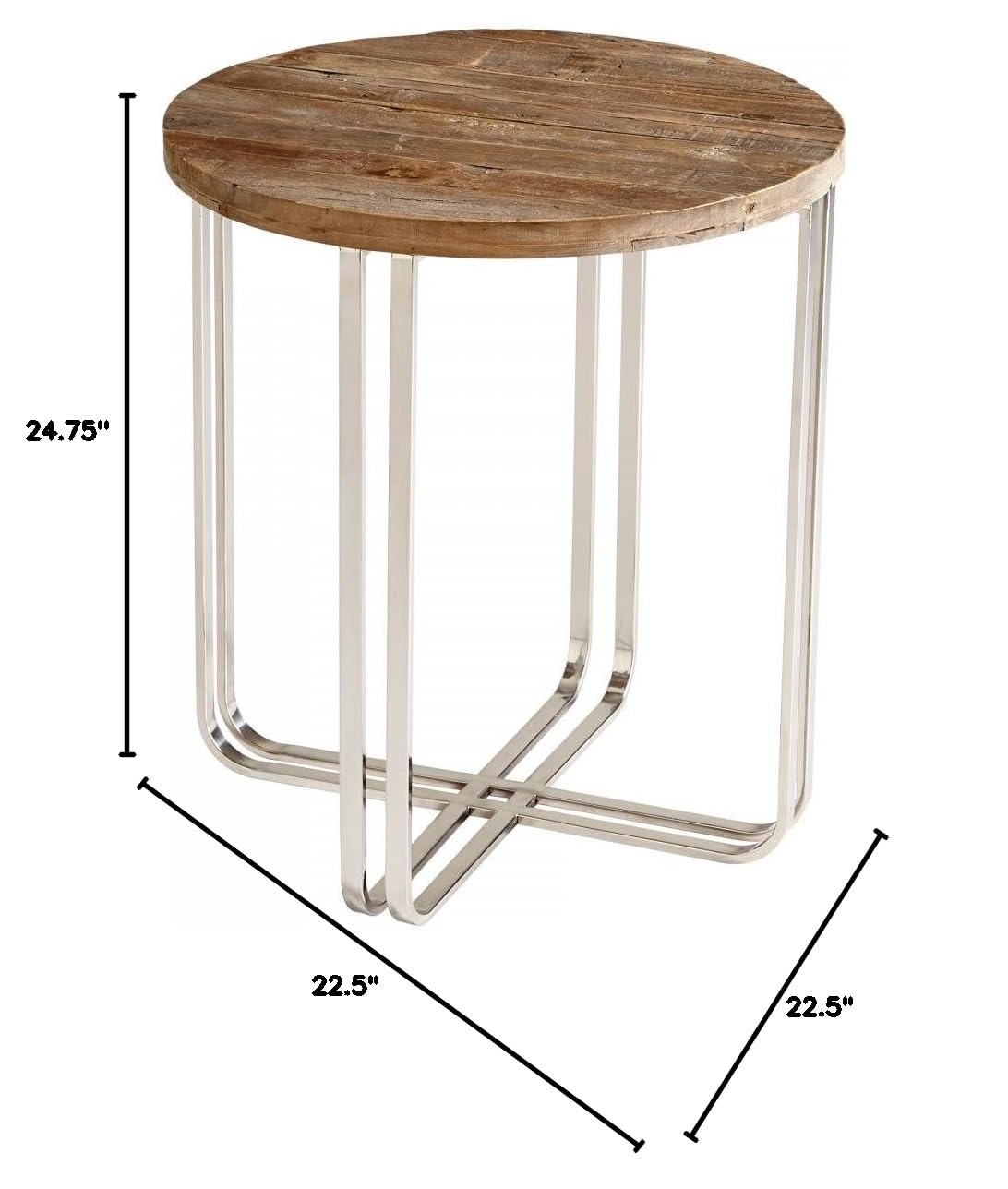 Cyan Design Montrose Side Tables - Set of 2 Modern End Tables for Living Room, Bedroom & Office - Nightstand with Storage Shelf - Wooden Accent Table for Home Decor