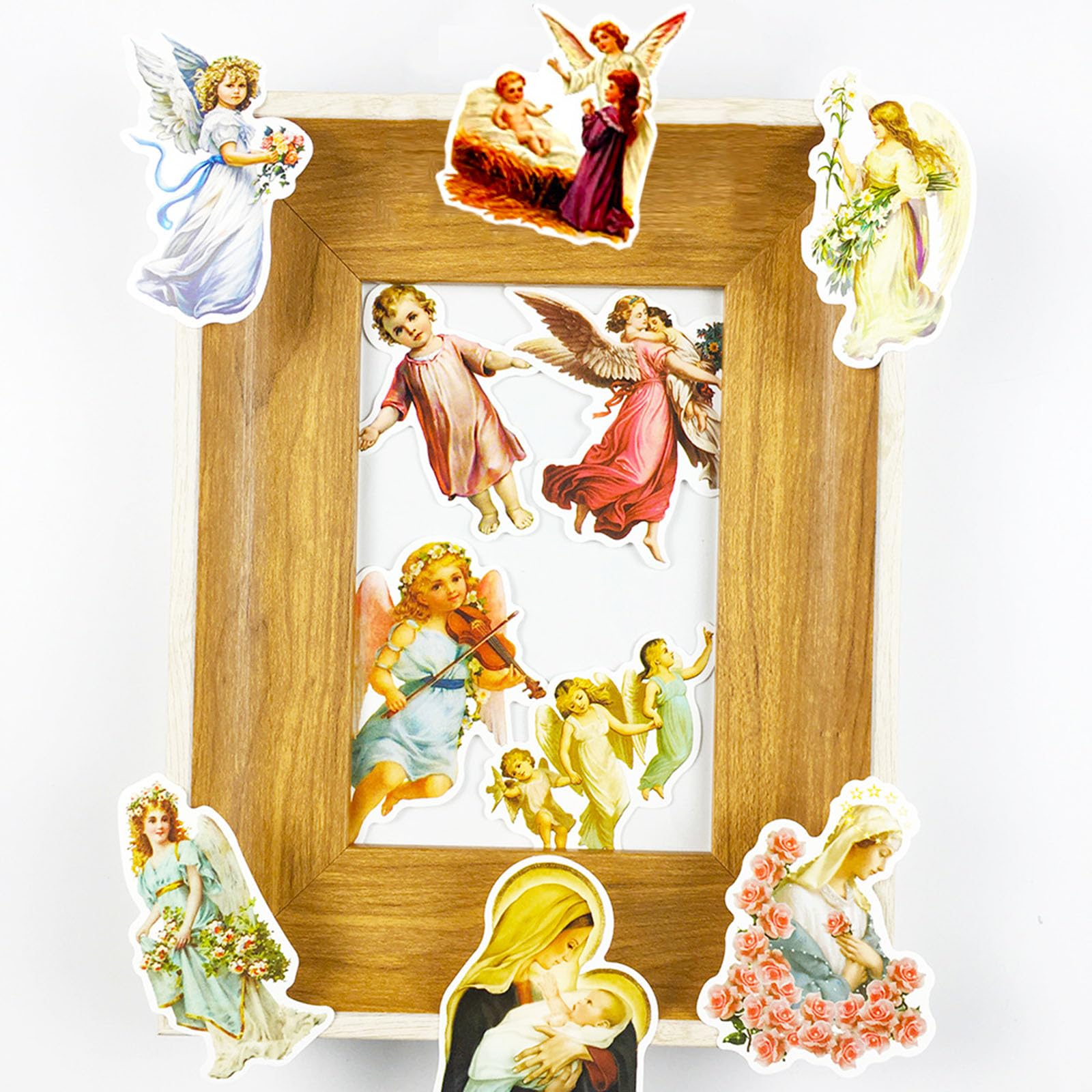 60PCS Catholic Religious Stickers - Bible, Cross & Jesus Stickers for Water Bottles, Laptops, Suitcases | Faith-Based Gifts for Adults, Teens & Kids | Perfect for Skateboards, Guitars & Christian Decor