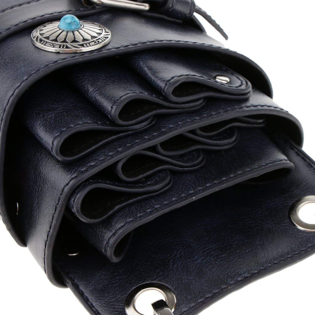 Professional Salon Hairdresser Tool Bag - Stylist Belt Bag with Scissor Holder for Barbers & Hair Stylists (Dark Blue) | Perfect for Mobile Hair Services & Salon Professionals
