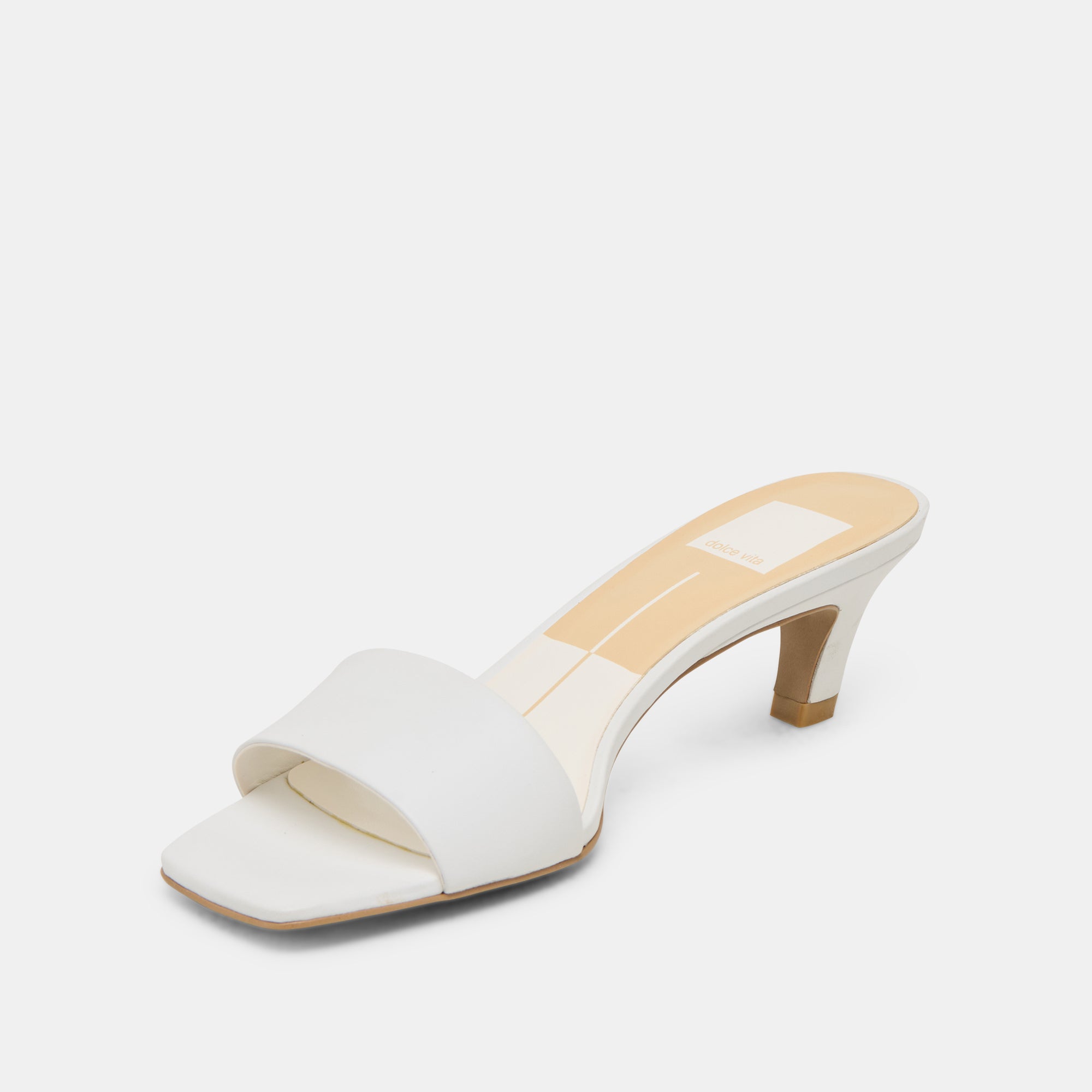 REXA HEELS Women's True White Leather High Heels - Elegant & Comfortable Dress Shoes for Weddings, Parties & Office Wear