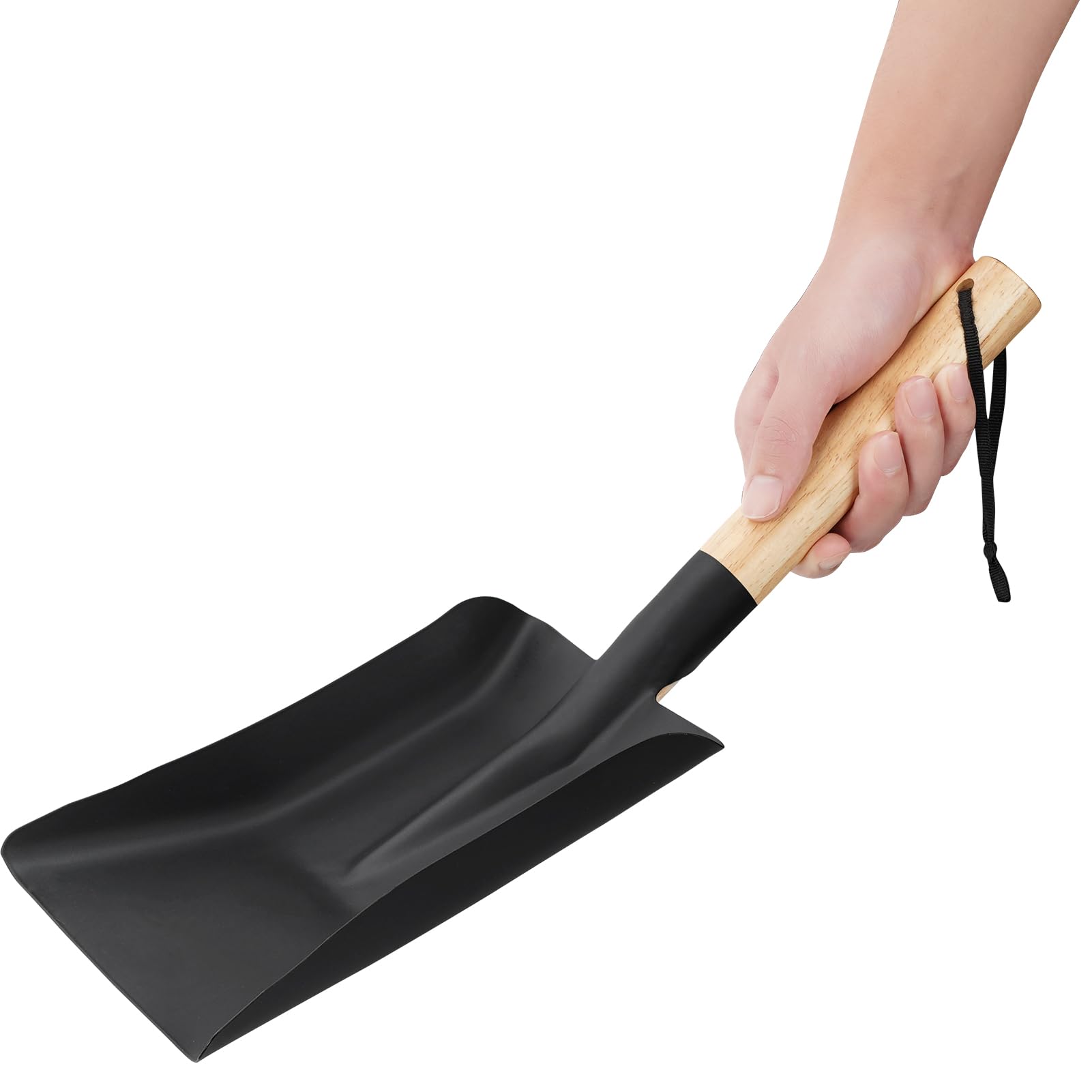 Fireplace Shovel & Brush Set - Heavy Duty Ash Shovel and Hearth Broom with Wooden Handle | Fireplace Tools Set with Metal Ash Pan | Perfect for Indoor Fireplaces & Outdoor Fire Pits | Essential Fire Pit Accessories for Cozy Nights