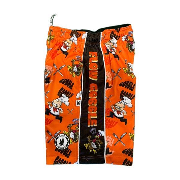 Boys Turkey Gobble Graphic Short Sleeve T-Shirt - Cute Thanksgiving Outfit for Kids, Holiday Family Gatherings & Fall Festivals