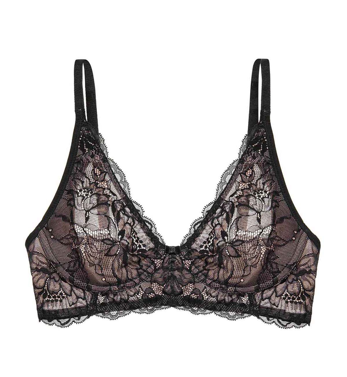Amourette Charm Lace Wirefree Bra - Comfortable Wireless Bralette for Everyday Wear, Yoga & Lounge