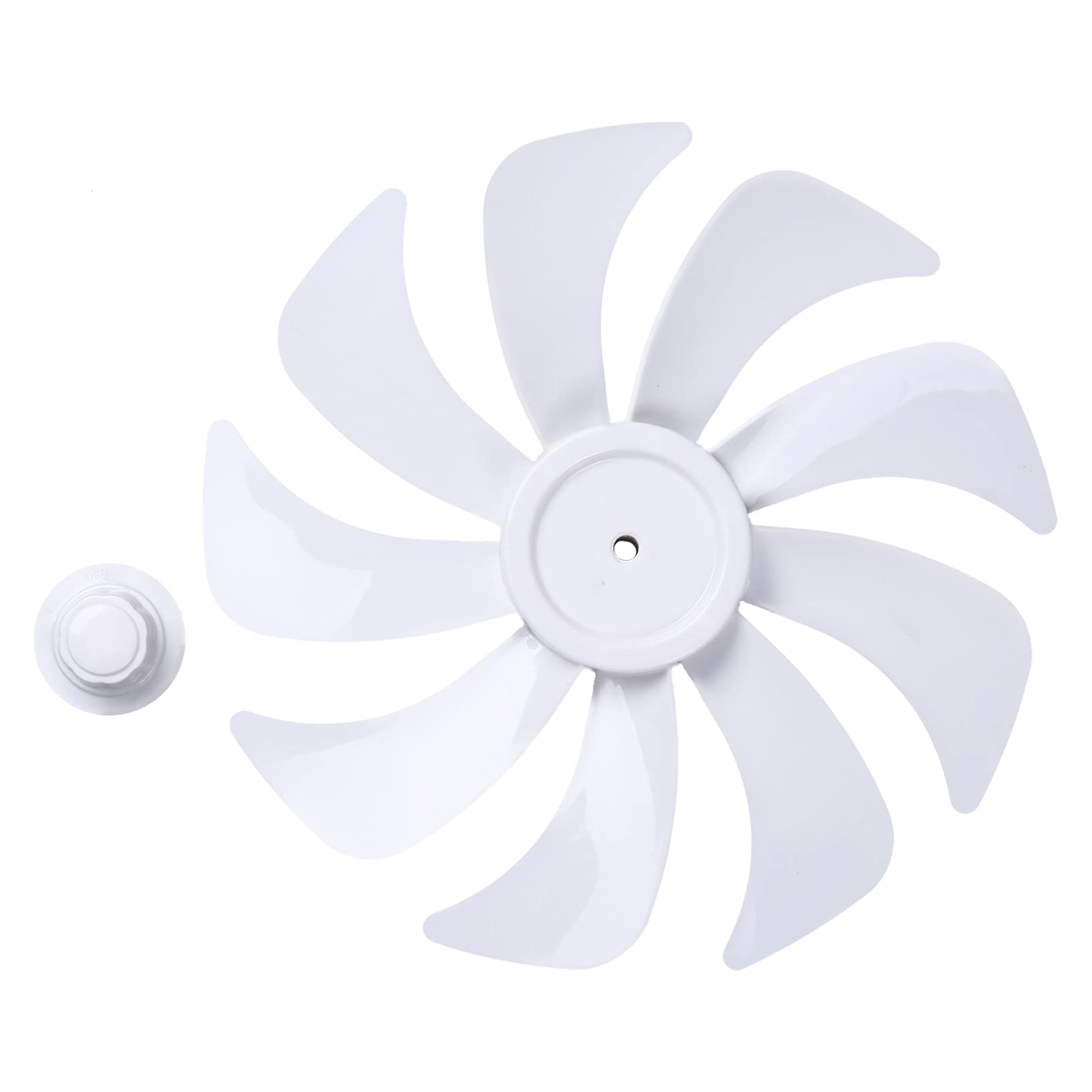 Freebily Universal Silent Plastic Fan Blades with Nut Cover - Replacement Parts for Standing & Table Fans - Type B One Size - Perfect for Home, Office, and Dormitory Cooling