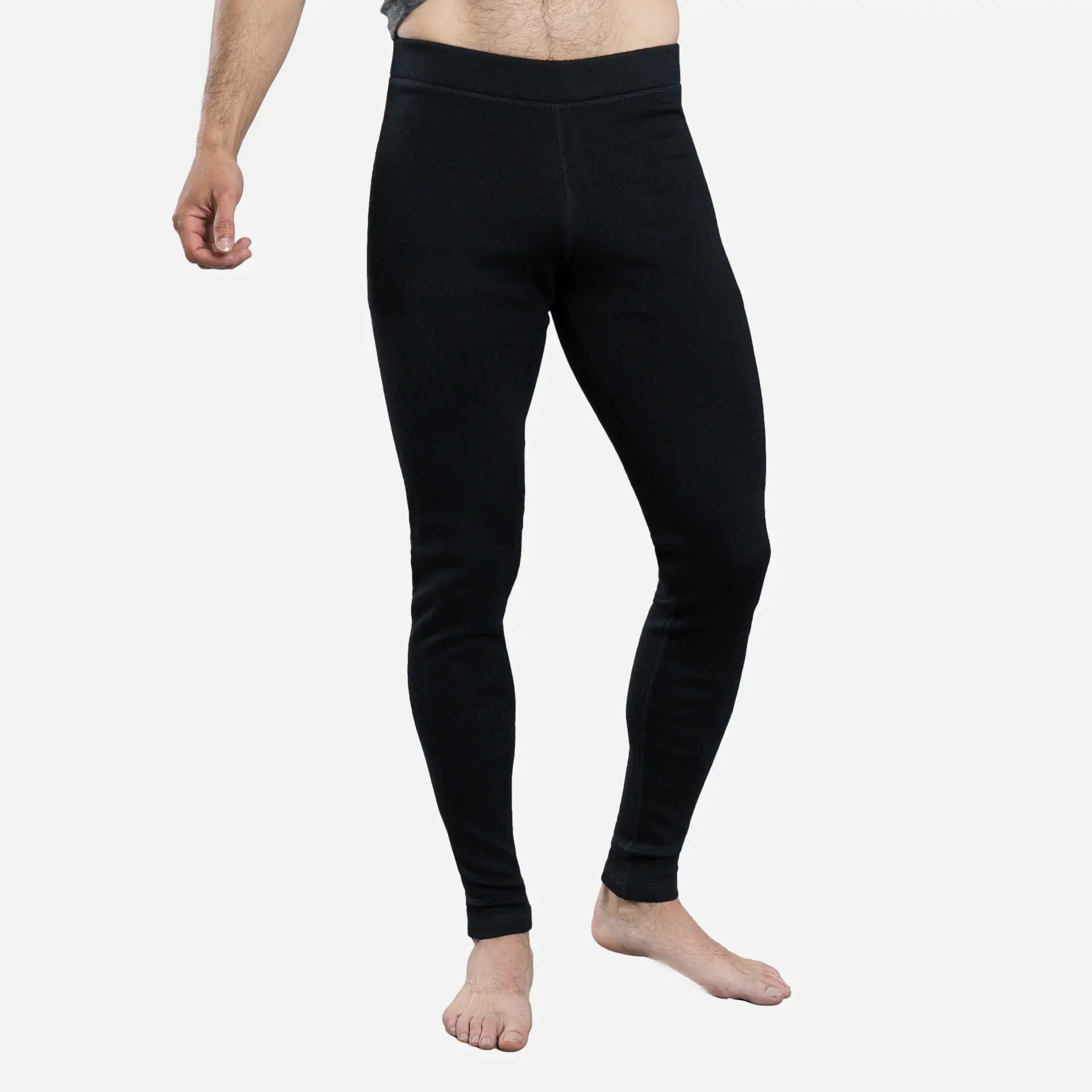 Premium Men's Alpaca Wool Leggings - 300 Lightweight Thermal Base Layer for Hiking, Skiing & Winter Sports - Soft & Breathable Cold Weather Underwear