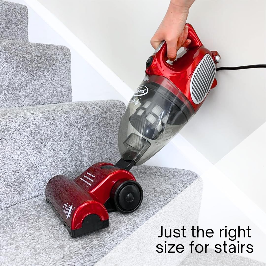 Ewbank Chilli 4 Powerful 1000W Vacuum Cleaner - Upright & Handheld Combo with 22ft Cord - Lightweight Compact Design for Home & Car Cleaning