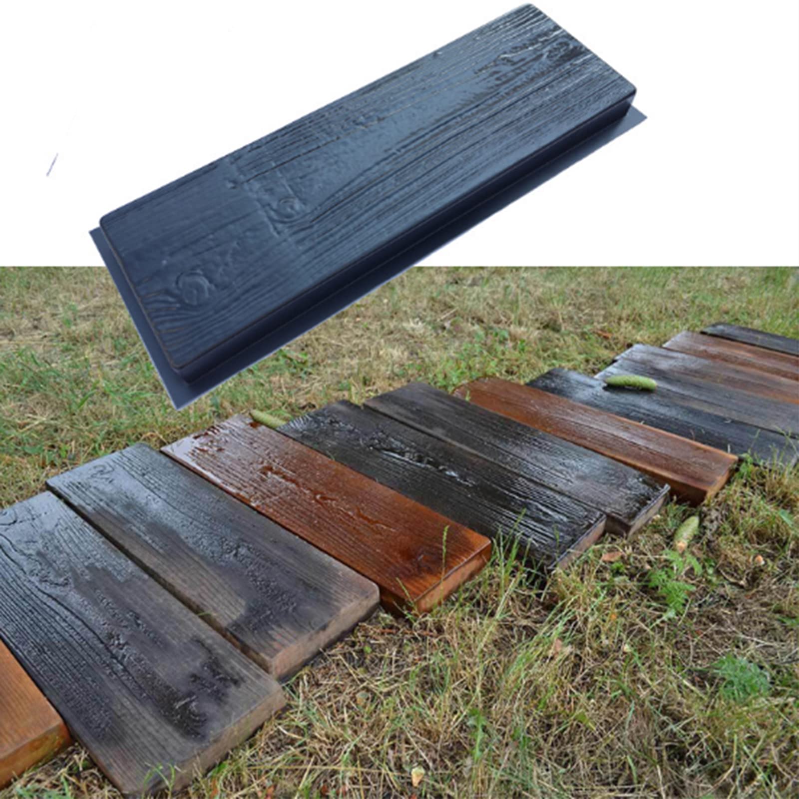 2 Pack DIY Concrete Stepping Stone Molds - Cement Paver Molds for Garden Walkway & Pathway - Reusable Garden Decor Molds for Outdoor Landscaping Projects (Perfect for Patios, Driveways & Backyard Decor)