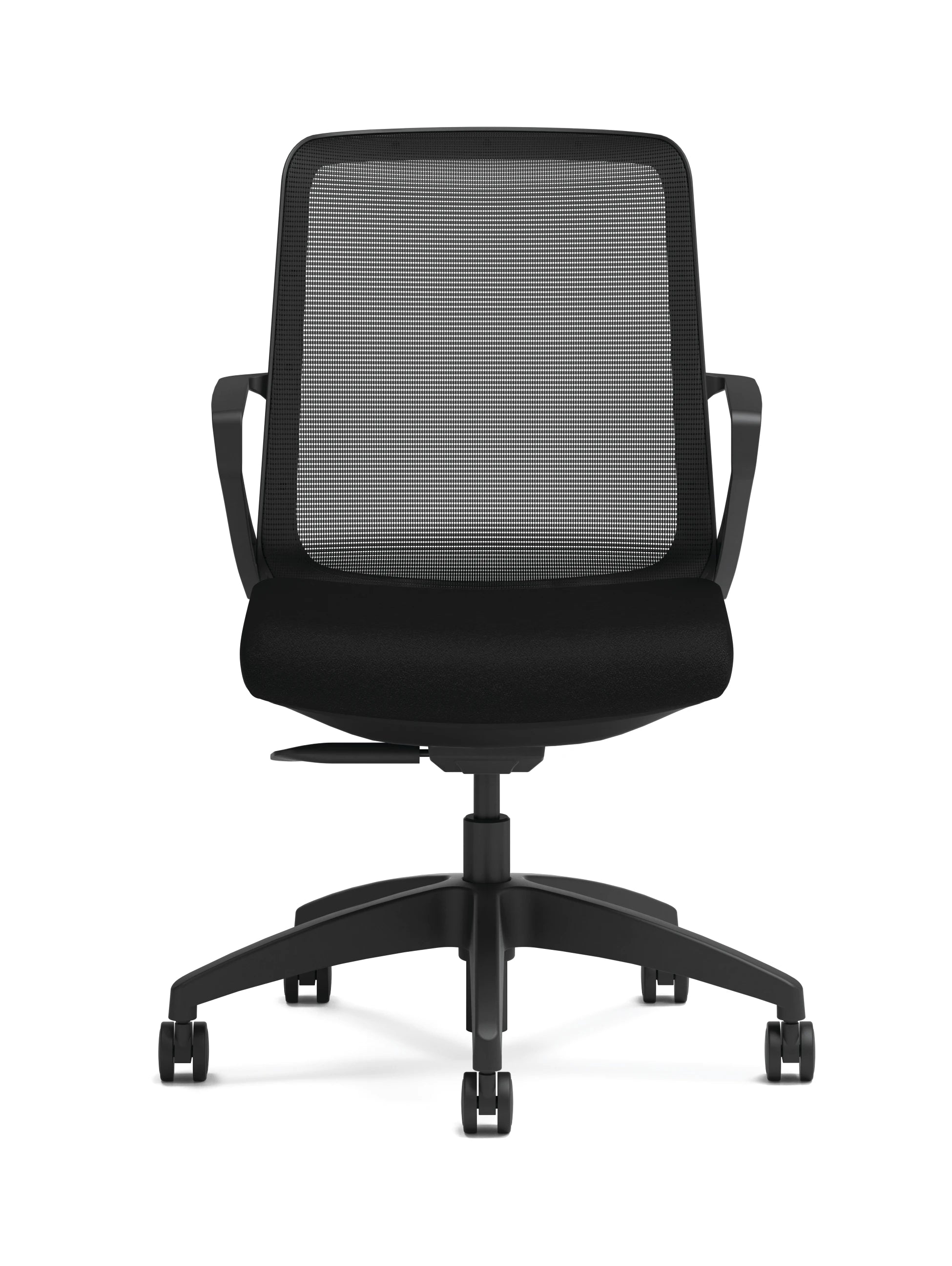 Ergonomic Cliq Office Chair with Synchro Tilt Mechanism - Basalt Fabric & Black Designer Frame for Home Office, Gaming, and Workspace Comfort