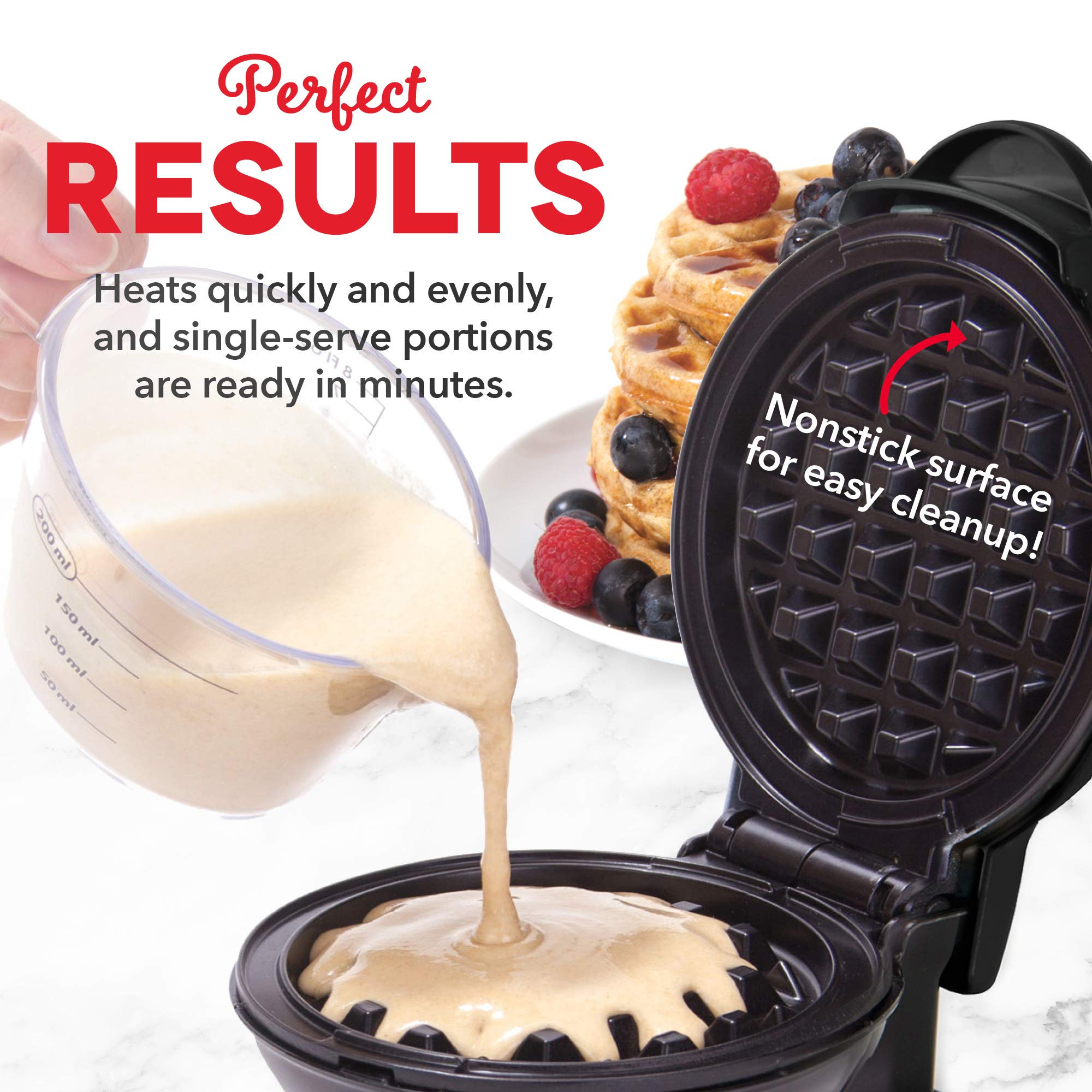 DASH Deluxe Egg Bite Maker with Mini Waffle Maker Bundle - Electric Breakfast Cooker for Egg Bites, Waffles & Pancakes - Perfect for Quick Breakfast, Brunch & Kids Meals at Home