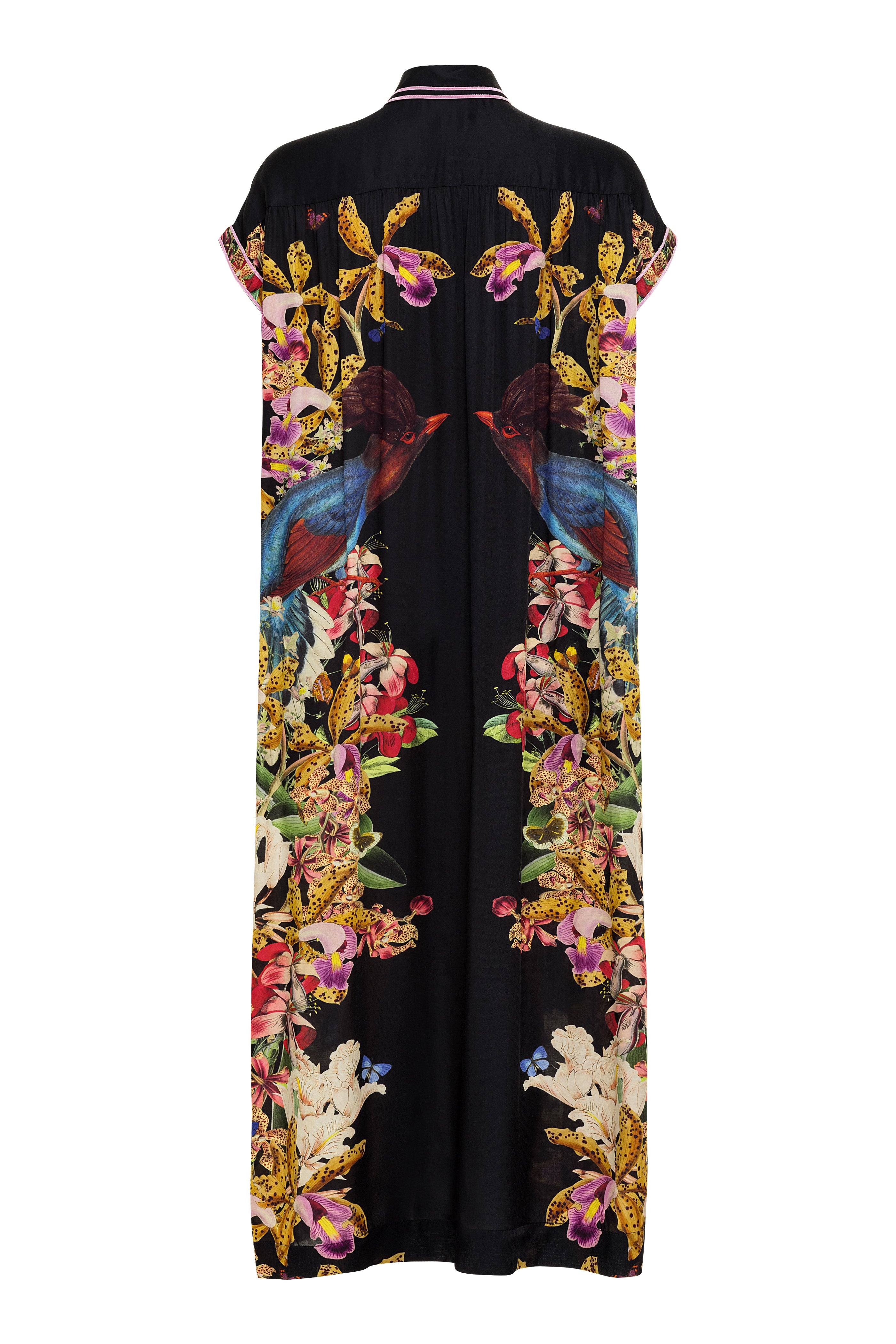 Valerie Kaftan 43 - Elegant Floral Print Maxi Dress for Women | Summer Beach Cover Up, Boho Chic Vacation Outfit, Casual Party Wear