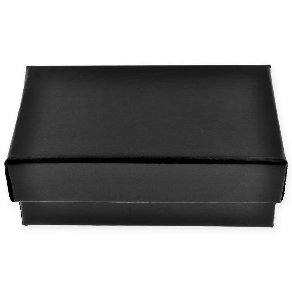 10 Pack Black Glossy Cotton Lined Jewelry Gift Boxes for Necklaces, Rings & Earrings - Perfect for Gifting, Storage & Display