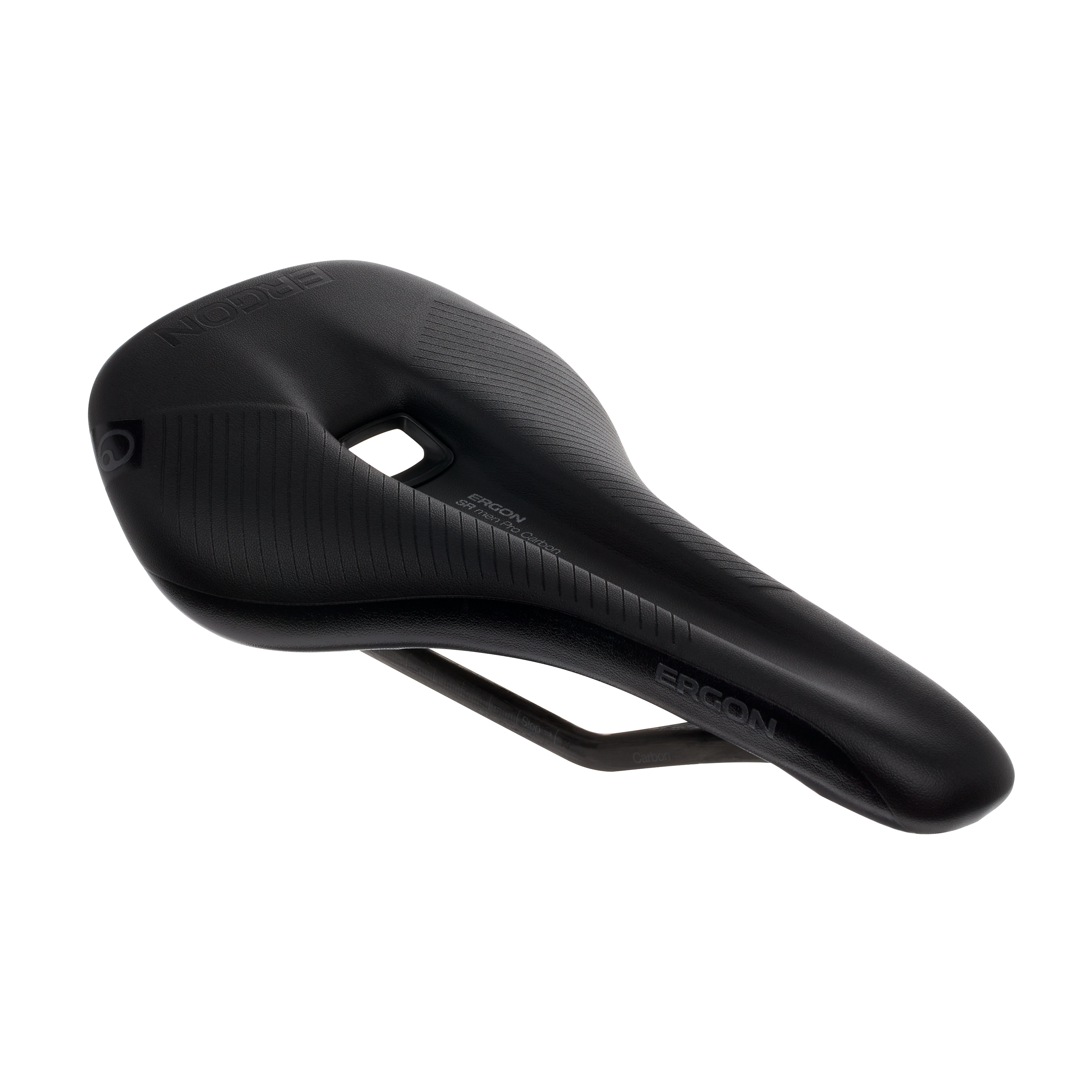 Ergon SR Pro Carbon Men's Bike Saddle - Lightweight Racing Saddle for Road & Mountain Bikes - Perfect for Long-Distance Cycling & Competitive Riders