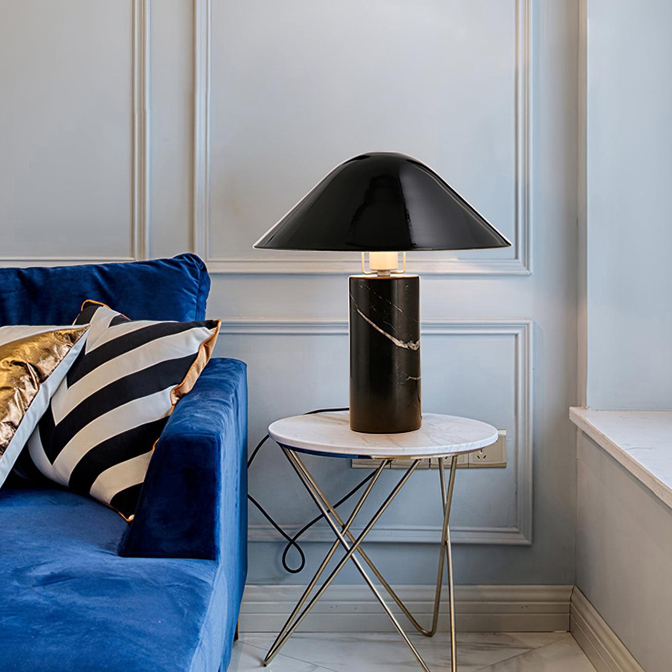 Elegant Adelaide Marble Table Lamp - Modern Home & Office Decor - Perfect for Bedroom, Living Room, and Workspace Lighting