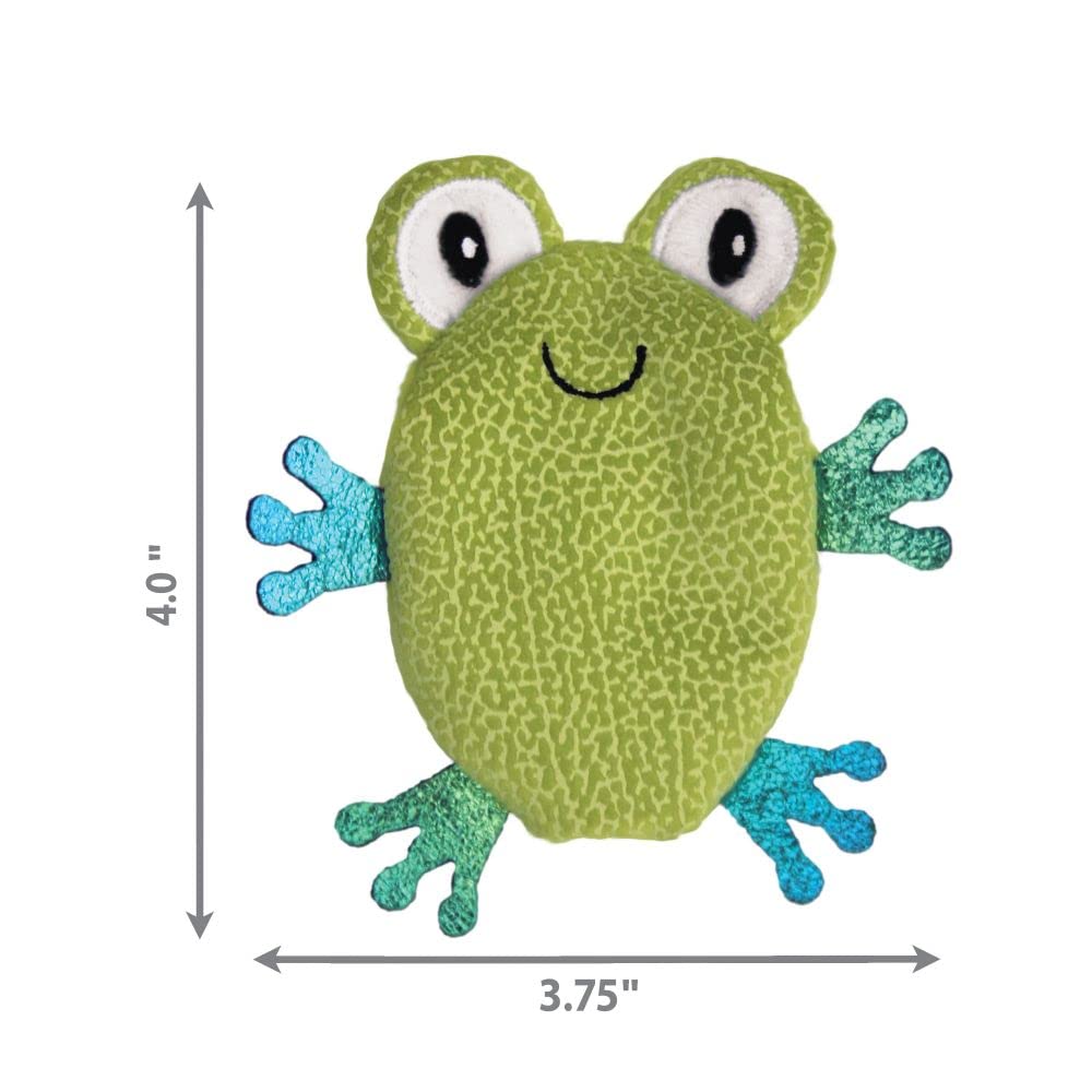 KONG Refillables Catnip Toad Toy for Cats - Durable Interactive Play for Indoor Kittens & Stress Relief