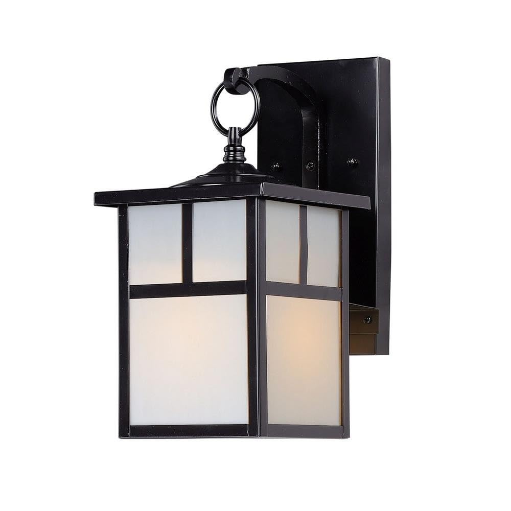 Coldwater-One Light Outdoor Wall Mount - Weatherproof Exterior Sconce for Porch, Patio & Garage - Black Matte Finish - Energy Efficient LED Compatible (Perfect for Entryway Lighting & Backyard Ambiance)