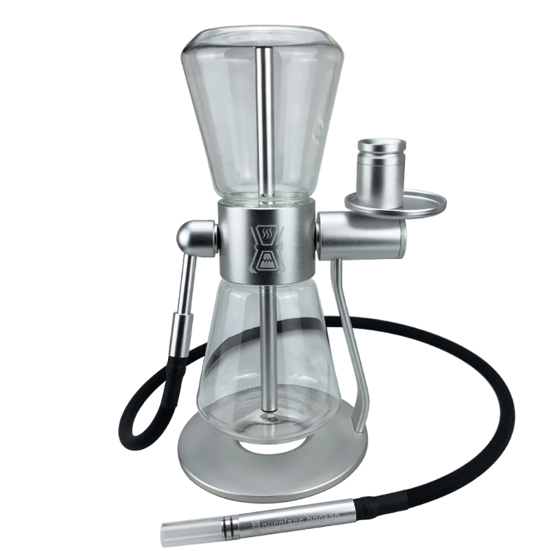 360° Rotating Gravity Bong - Sandglass Design Glass Water Pipe for Smooth Hookah Experience | Perfect for Home Parties, Relaxation & Social Gatherings