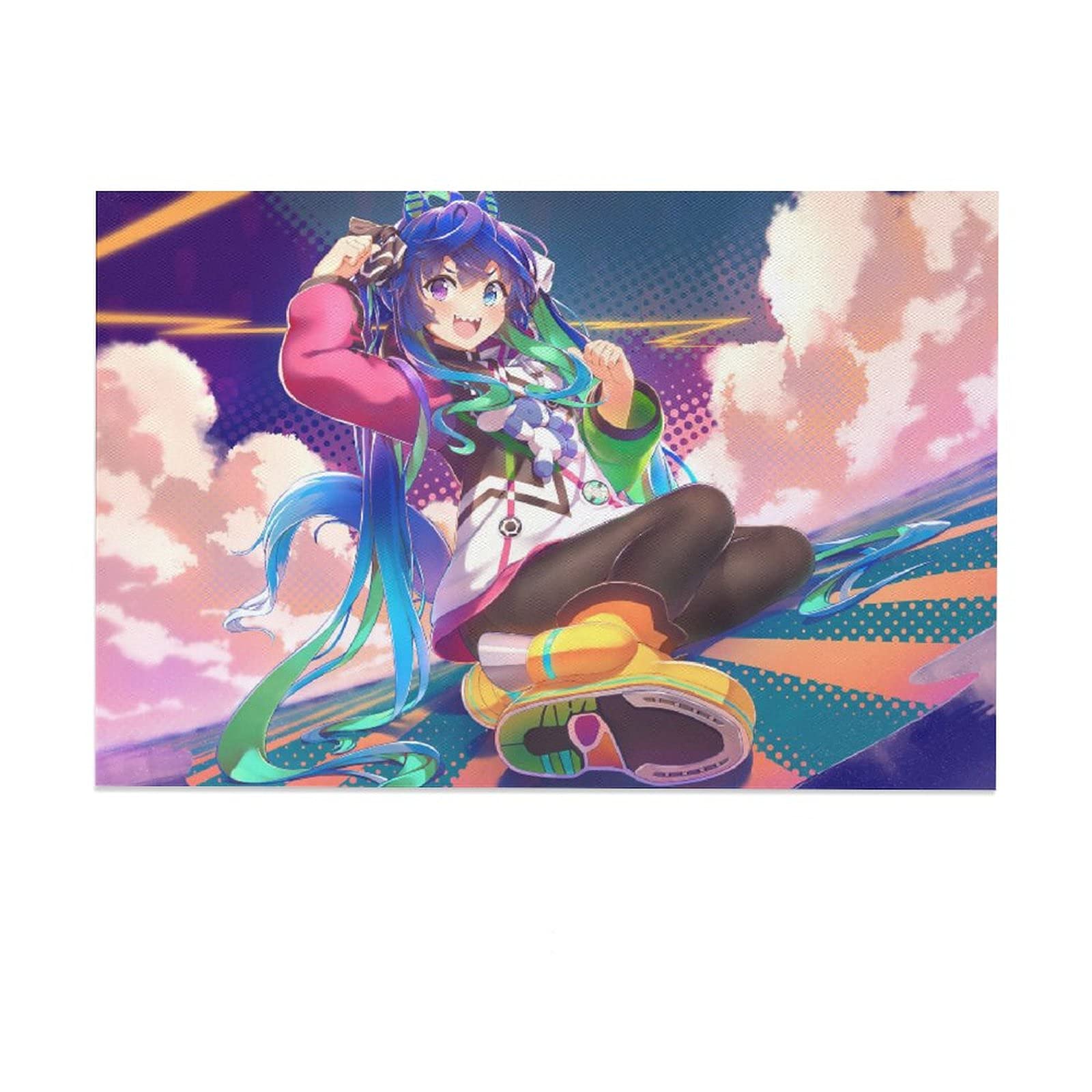 Uma Musume Pretty Derby Anime Canvas Poster - 16x24 inch (40x60cm) Sports Landscape Wall Art for Bedroom, Office Decor, Anime Gift for Fans | Perfect for Gaming Rooms, Dorm Decor & Anime Collections