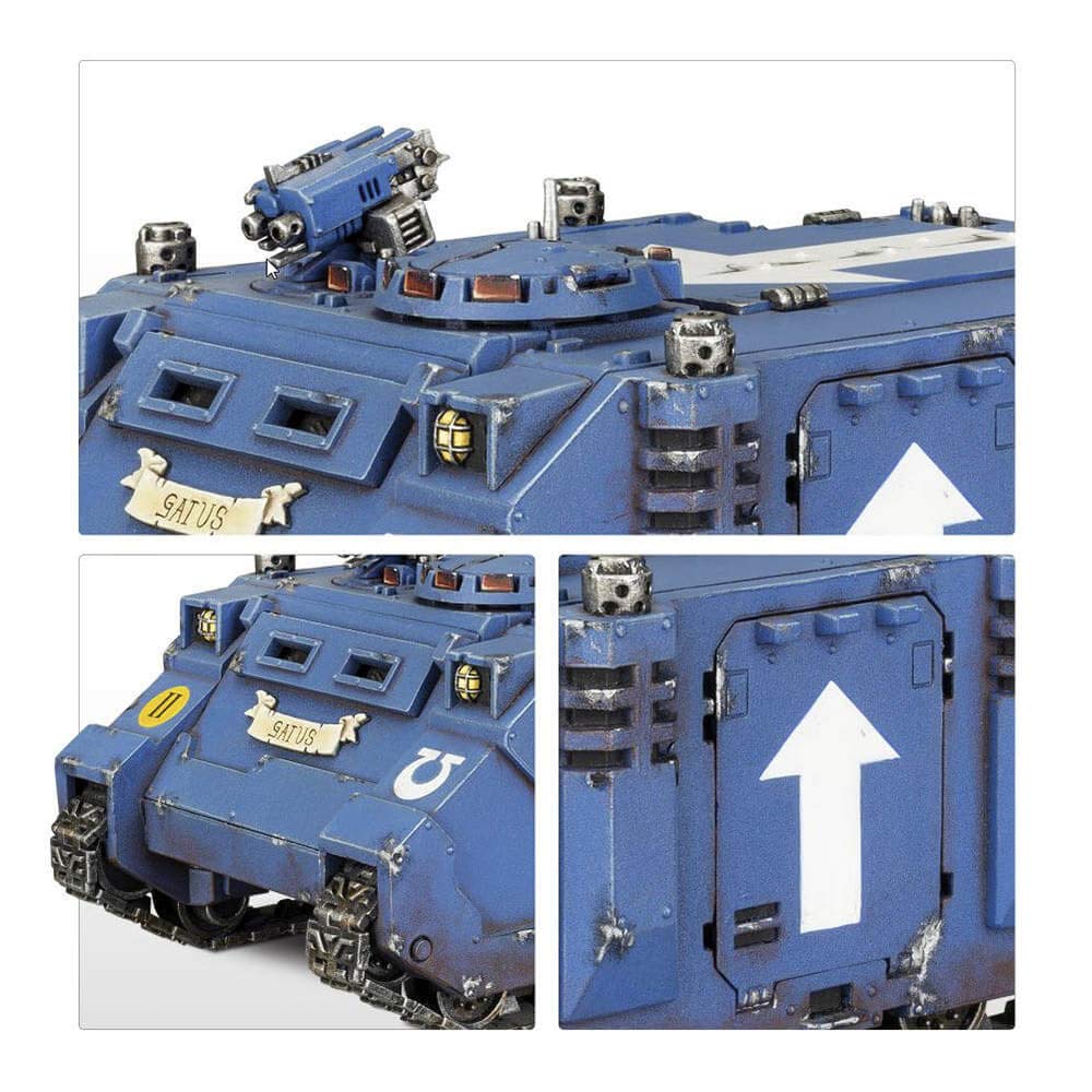 Games Workshop Space Marine Razorback Black - Warhammer 40K Tabletop Miniature Game Vehicle for Wargaming and Collecting - Perfect for Battles, Painting, and Display