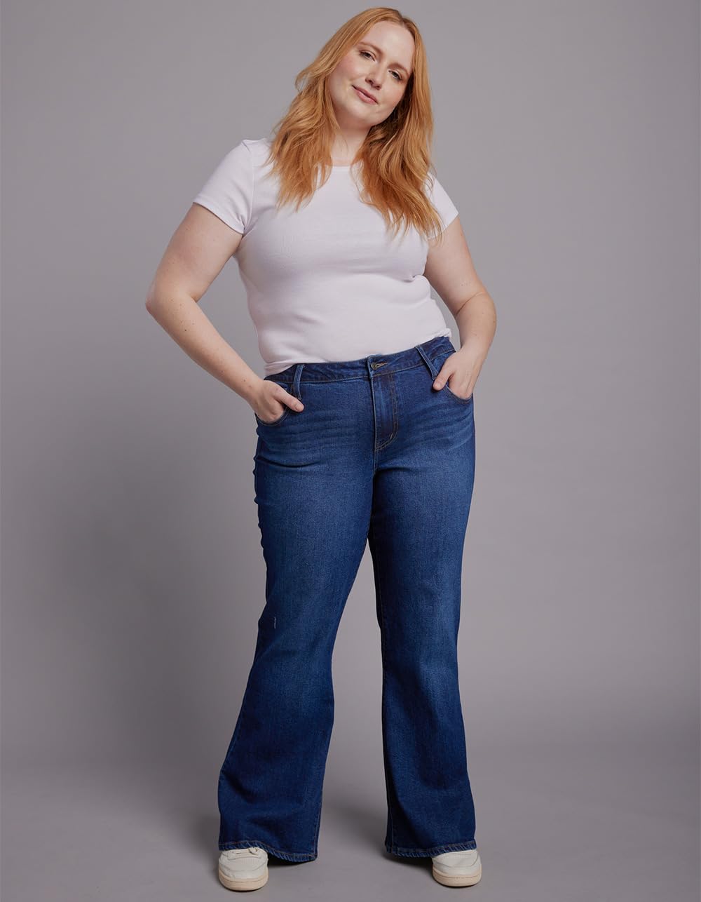 RSQ Low Rise Flare Jeans for Women - Vintage 70s Inspired Stretch Denim Pants, High Waist Bootcut Jeans for Casual Wear & Night Out