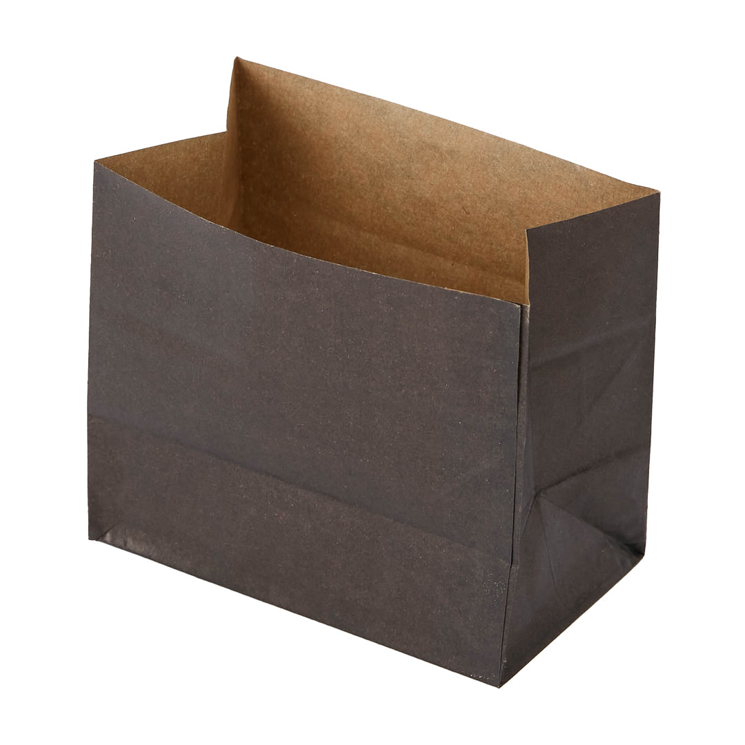 Eco-Friendly Black Paper Snack Bags 4.25