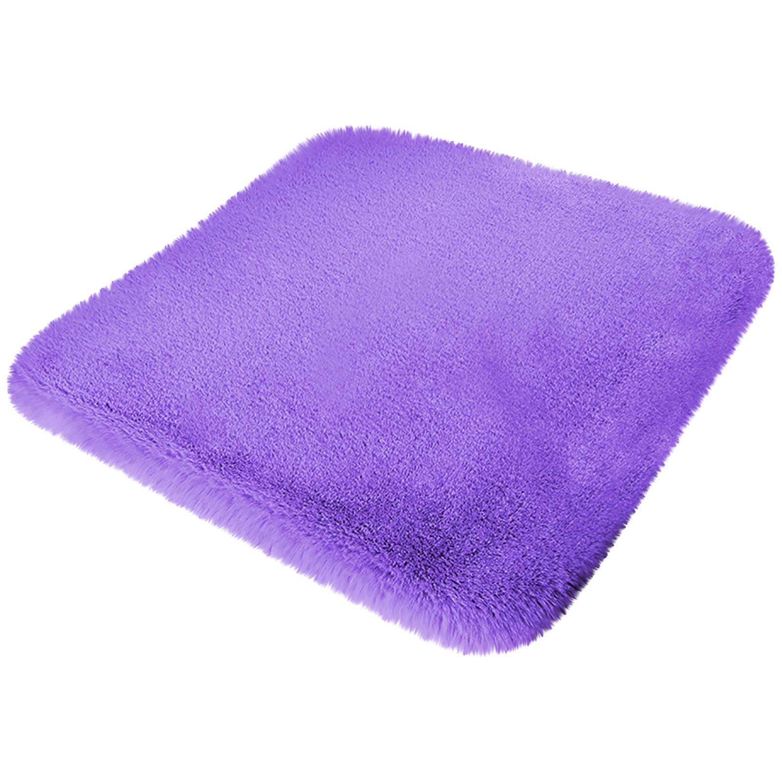 Soft Fluffy Faux Fur Car Seat Cover - Purple One Size Universal Fit for Cars & Trucks - Cozy Interior Accessory for Teen Girls & Women - Perfect for Winter Comfort & Stylish Car Decor