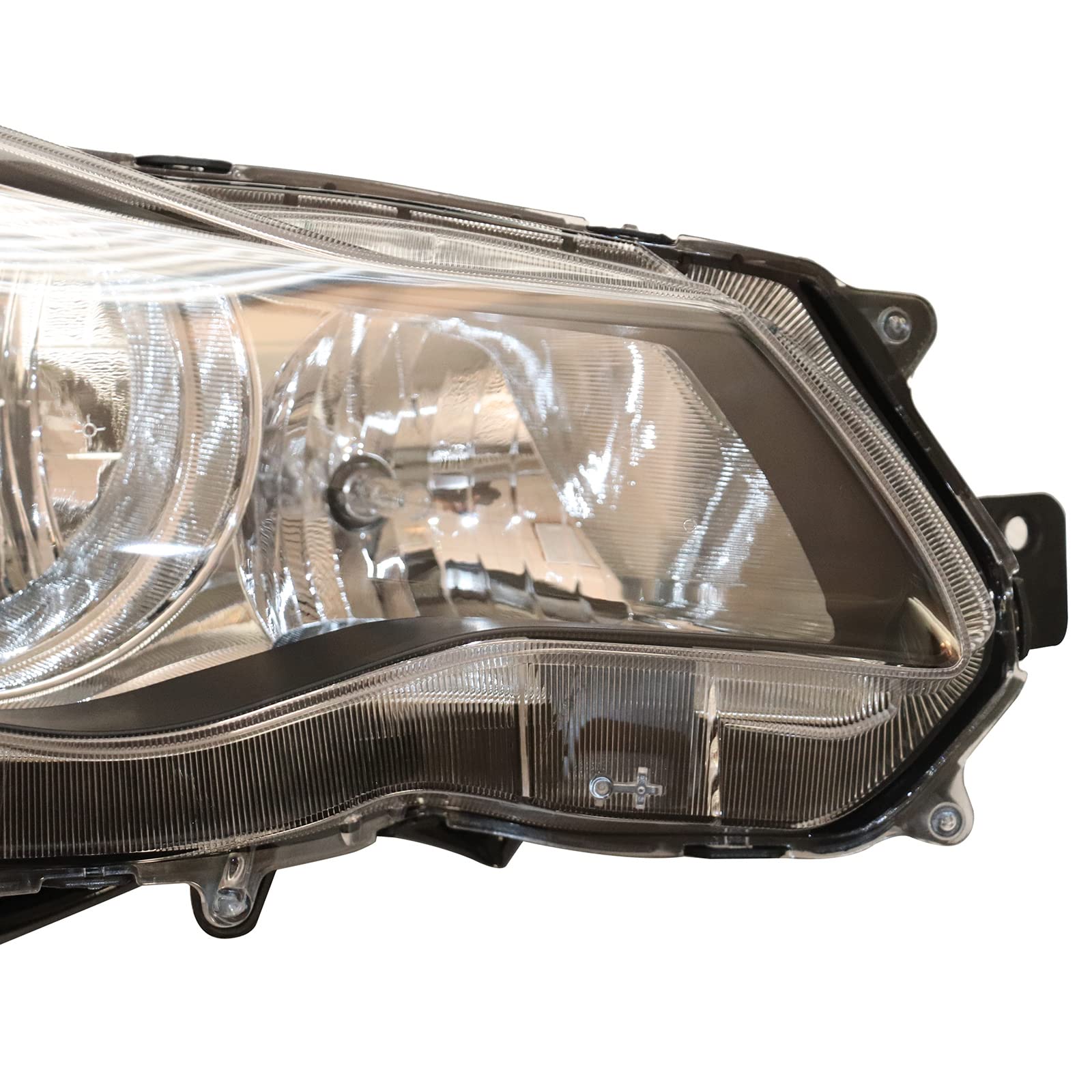 2012-2014 Subaru Impreza & XV Crosstrek Right Passenger Side Headlight Assembly - Halogen Black Housing Headlamp Replacement for Improved Night Driving Safety