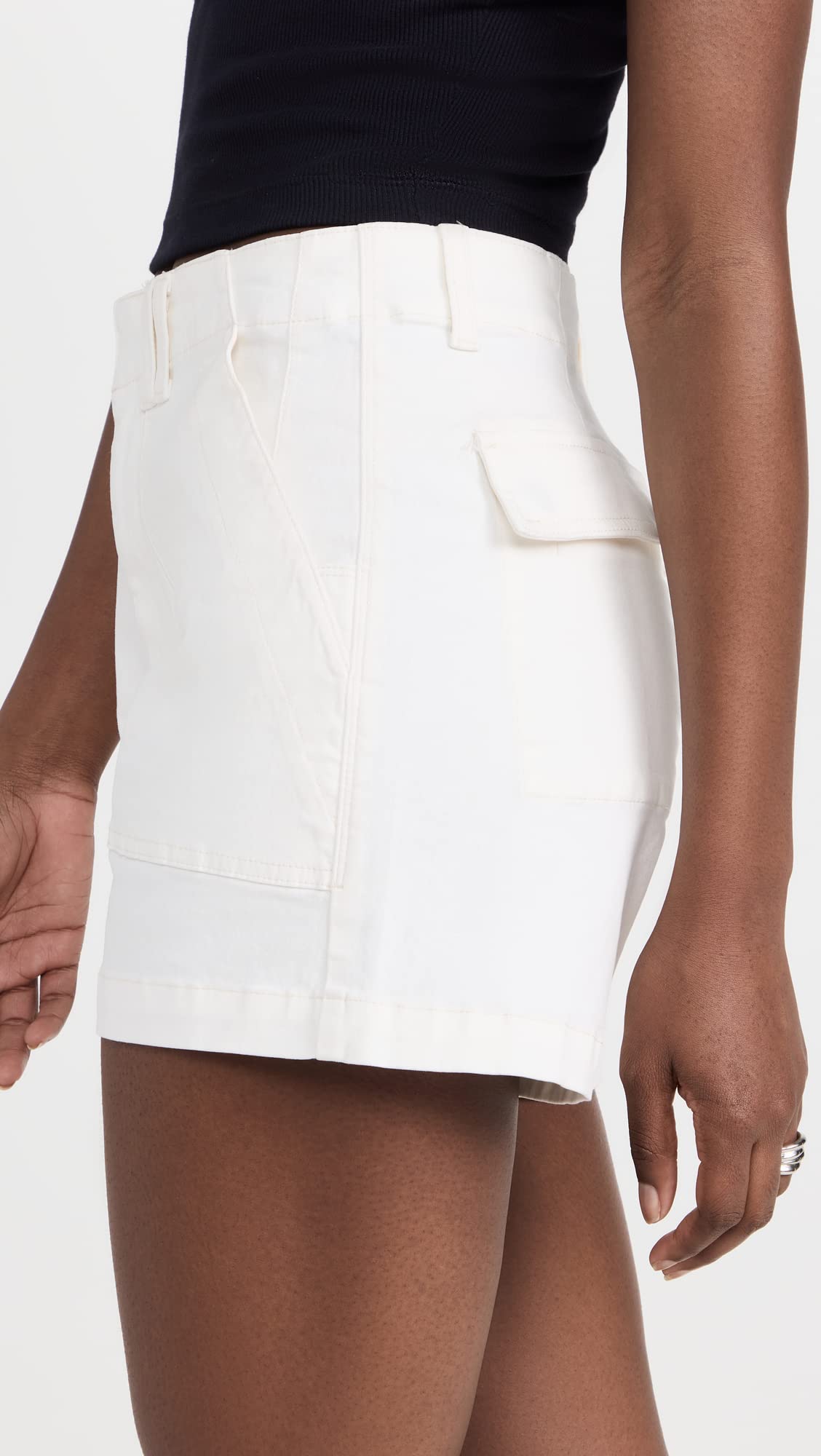 Women's Denim Shorts - Marissa High Waisted Stretch Pistola Jeans for Casual Wear & Summer Outfits
