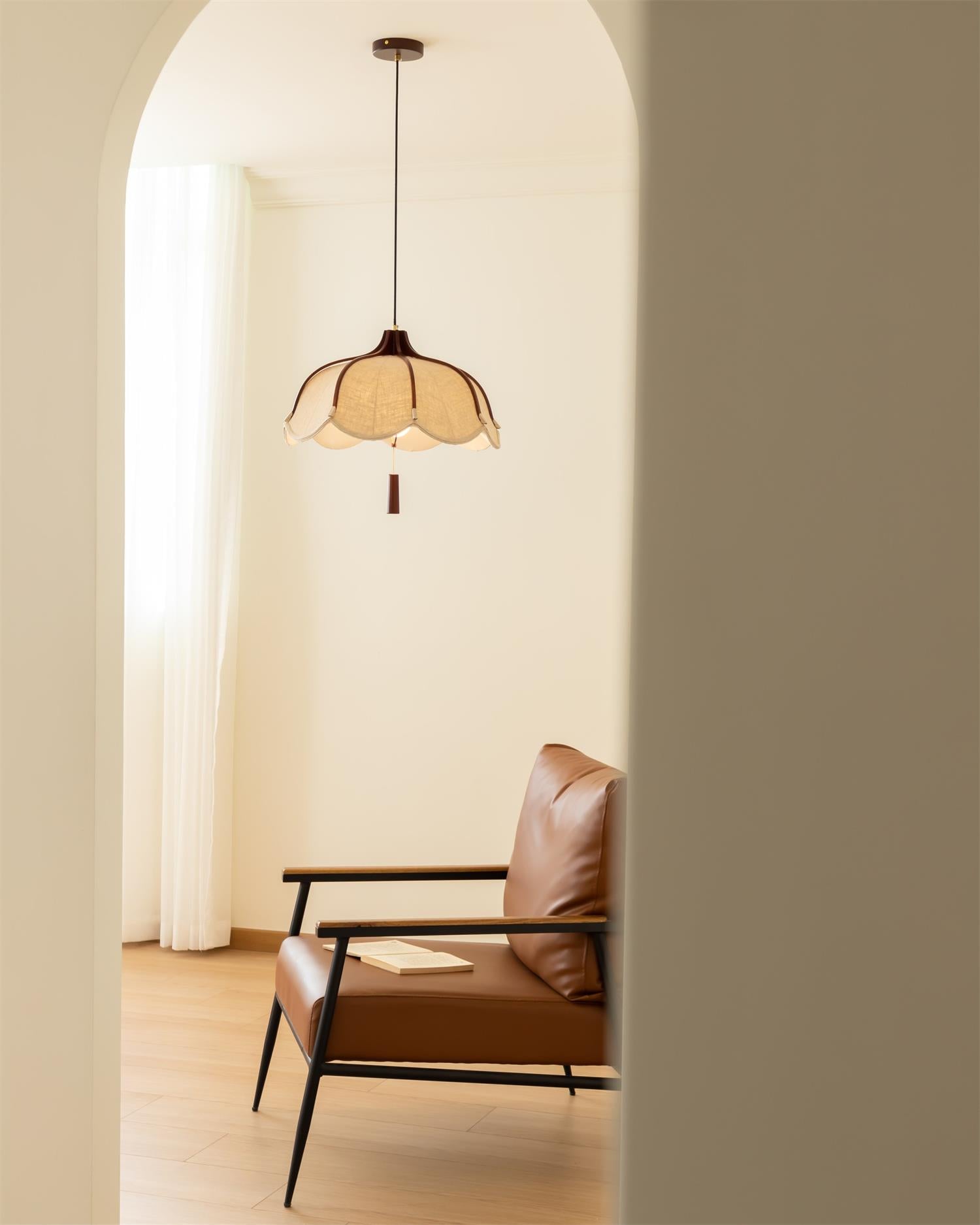 Evelyn Pendant Lamp - Modern Glass Hanging Light Fixture for Kitchen Island, Dining Room & Bedroom | Dimmable LED Chandelier for Home Decor