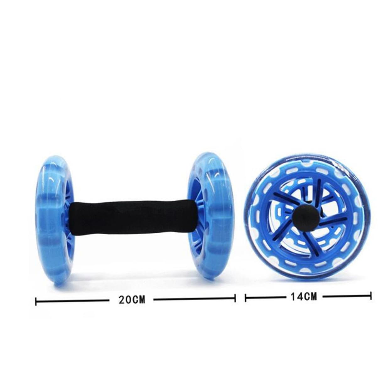 Professional Ab Wheel Roller for Home Gym - Core Workout Equipment for Abs & Fitness Training - Yellow Abdominal Roller for Strength Exercise - Perfect for Home, Office & Gym Use